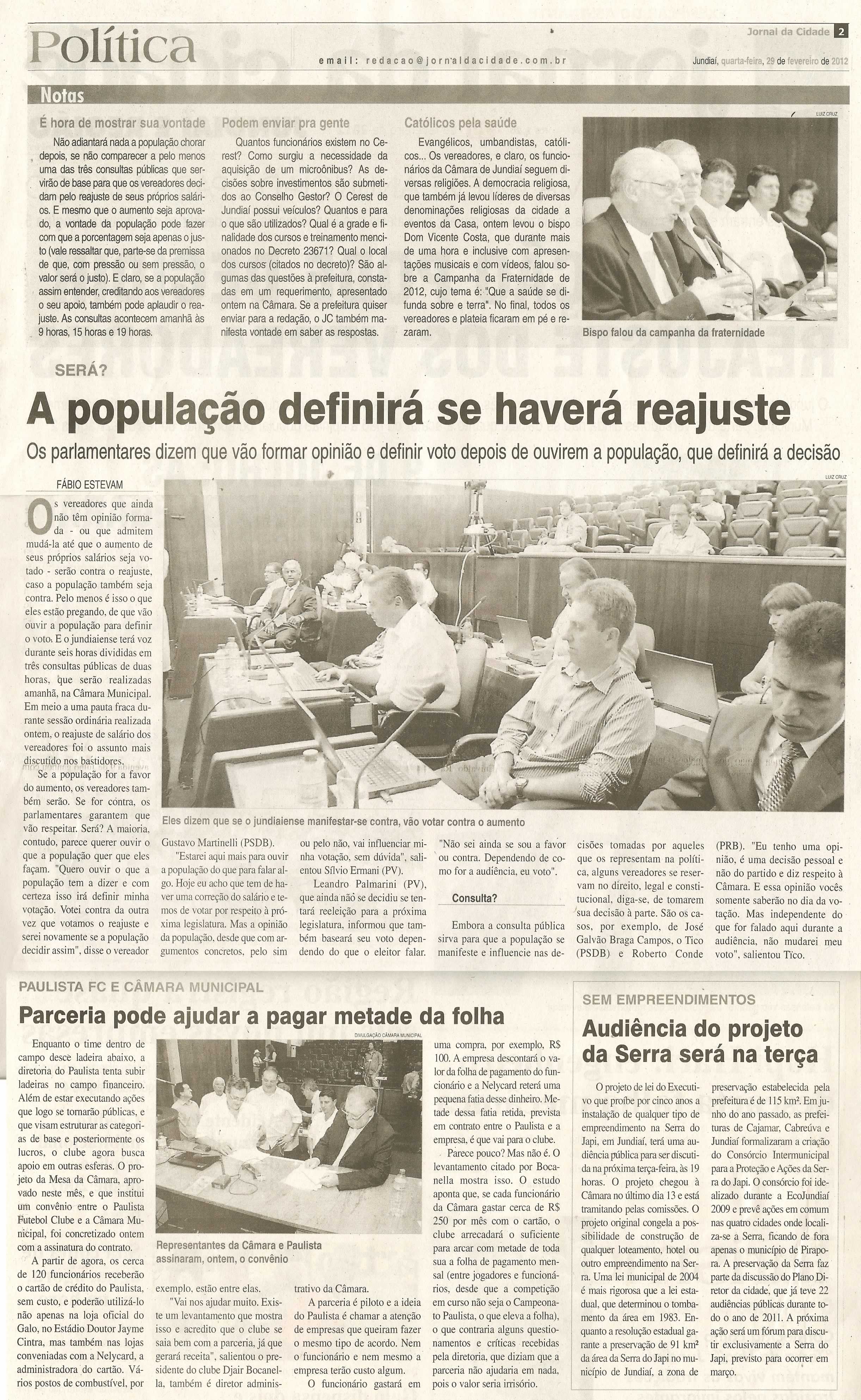 Jornal da Cidade - 29/02/2012