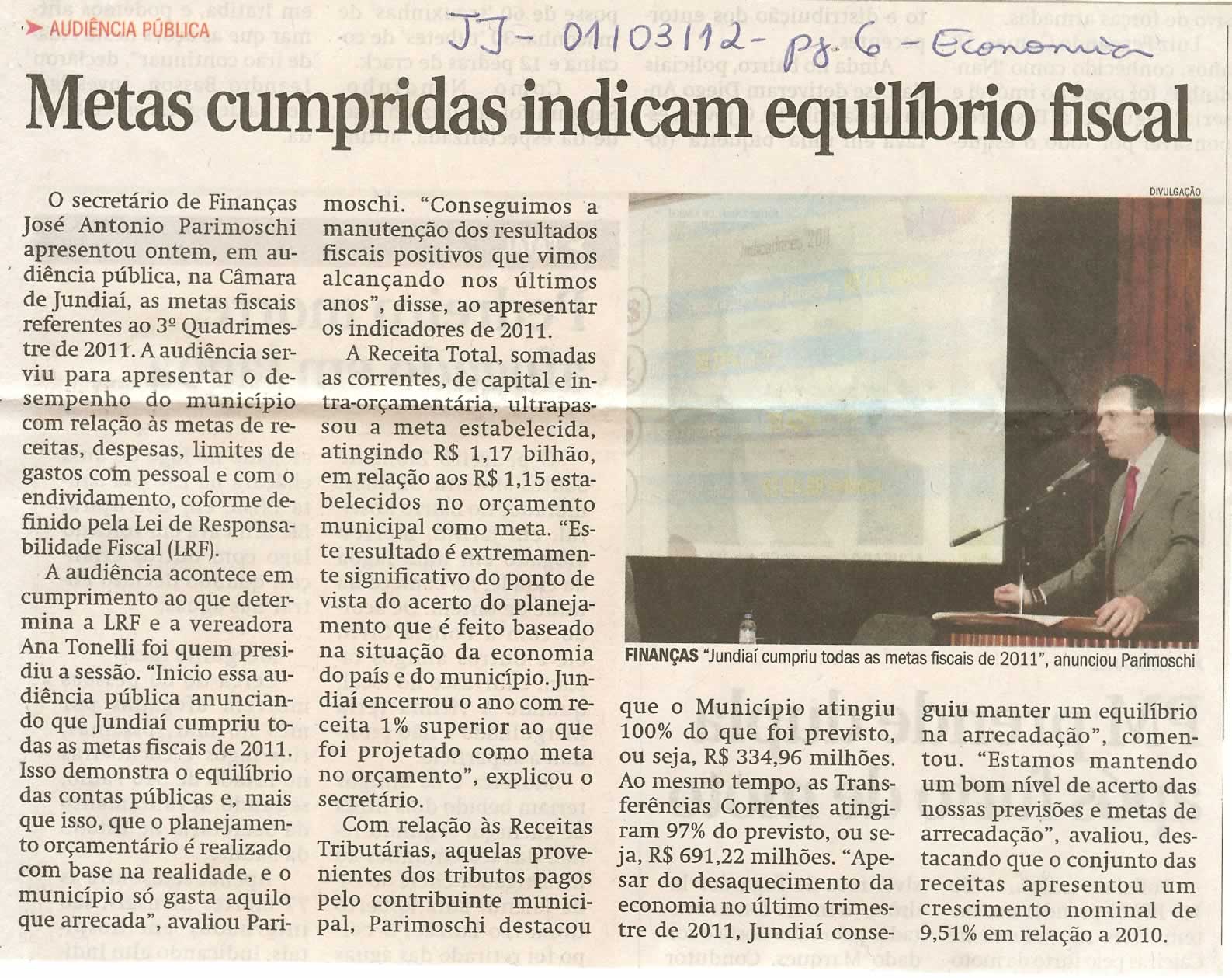 Jornal de Jundiaí - 01/03/2012