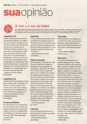 Bom Dia Jundiaí - 02/03/2012