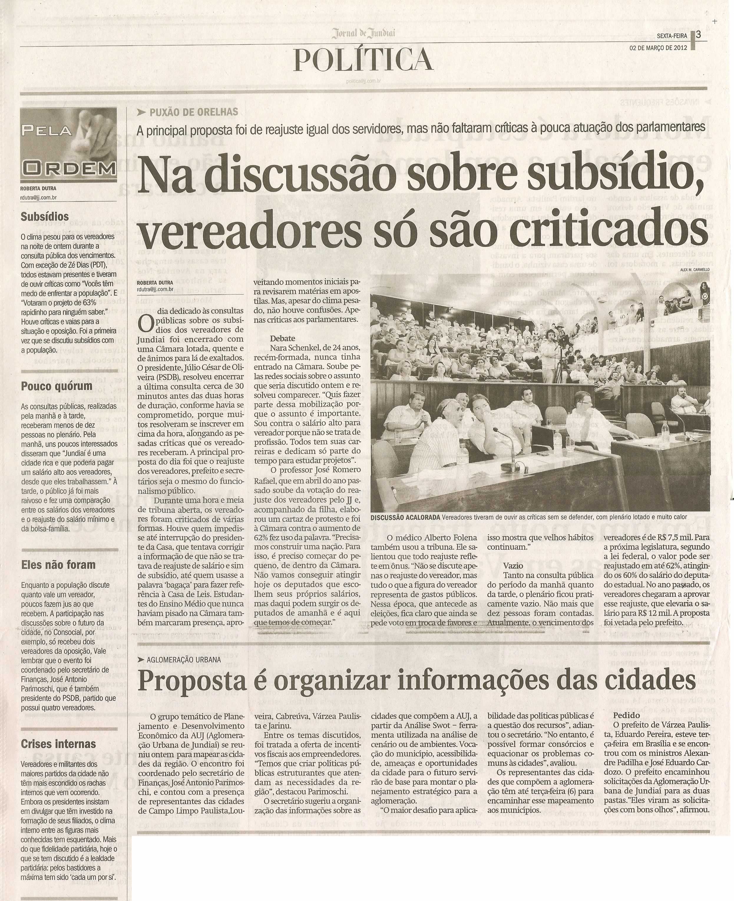 Jornal de Jundiaí - 02/03/2012