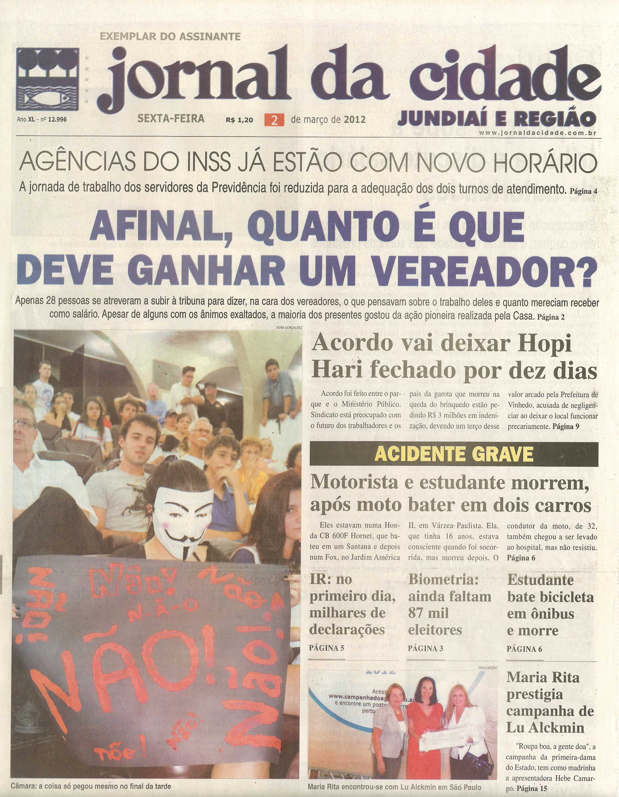 Jornal da Cidade - 02/03/2012