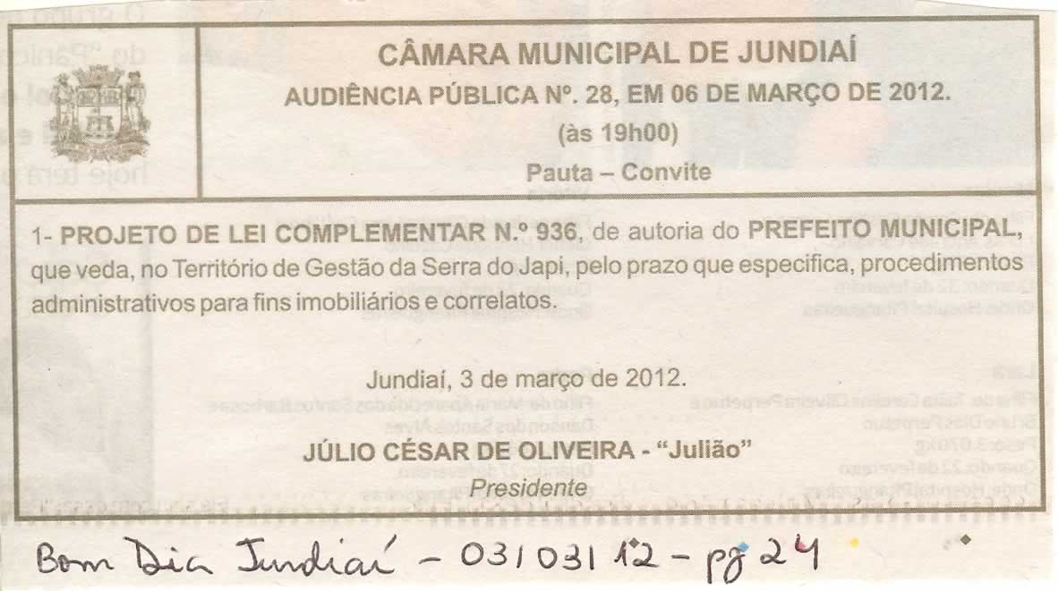 Bom Dia Jundiaí - 03/03/2012