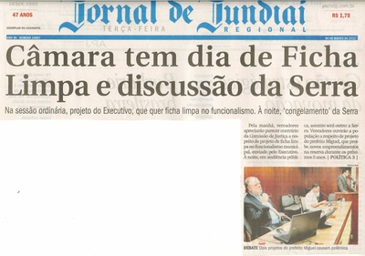 Jornal de Jundiaí - 06/03/2012