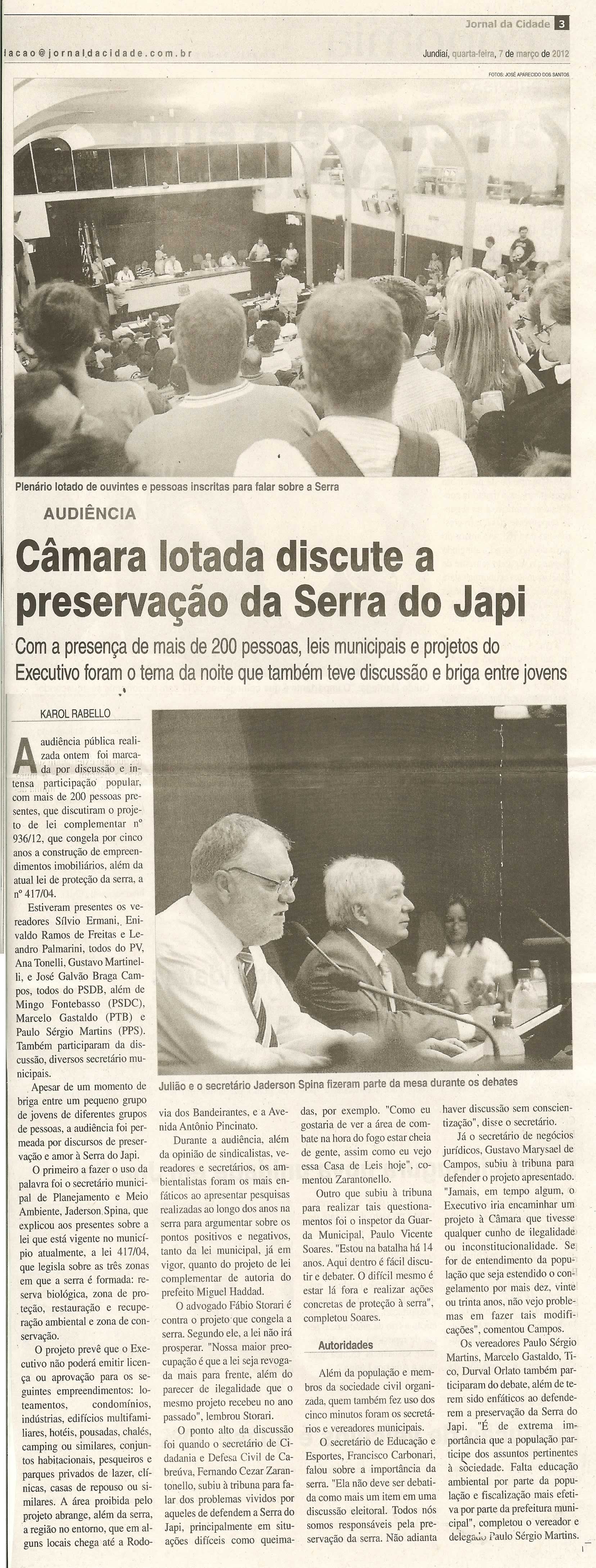 Jornal da Cidade - 07/03/2012