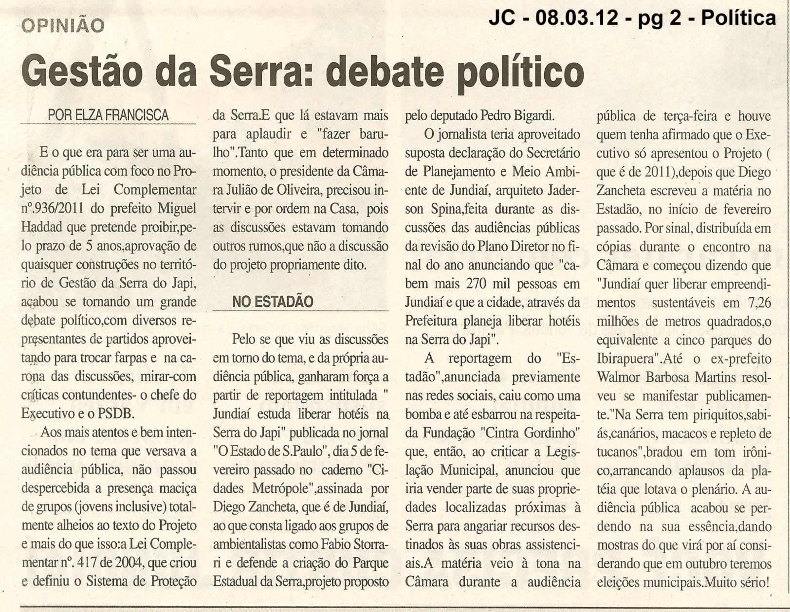 Jornal da Cidade - 08/03/2012