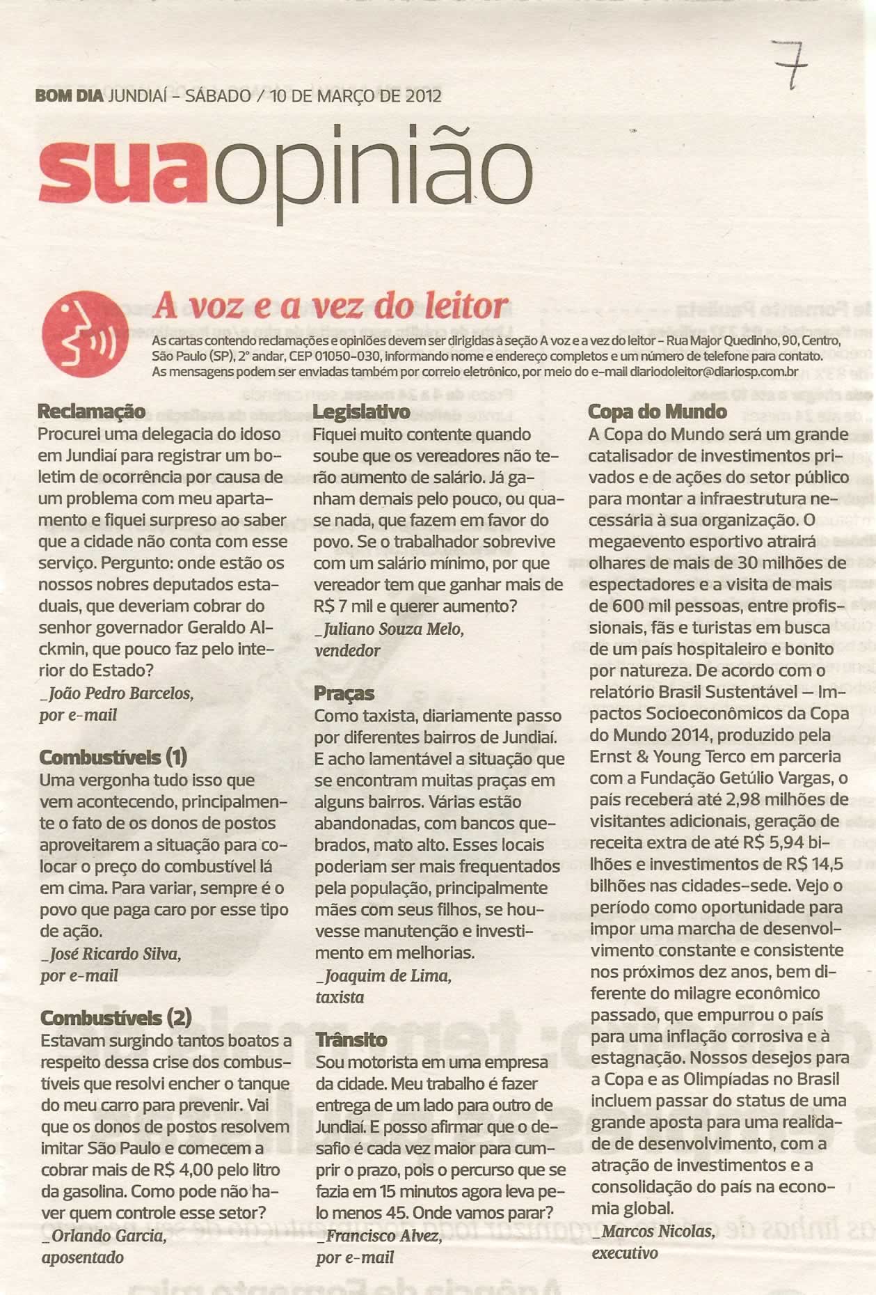 Bom Dia Jundiaí - 10/03/2012