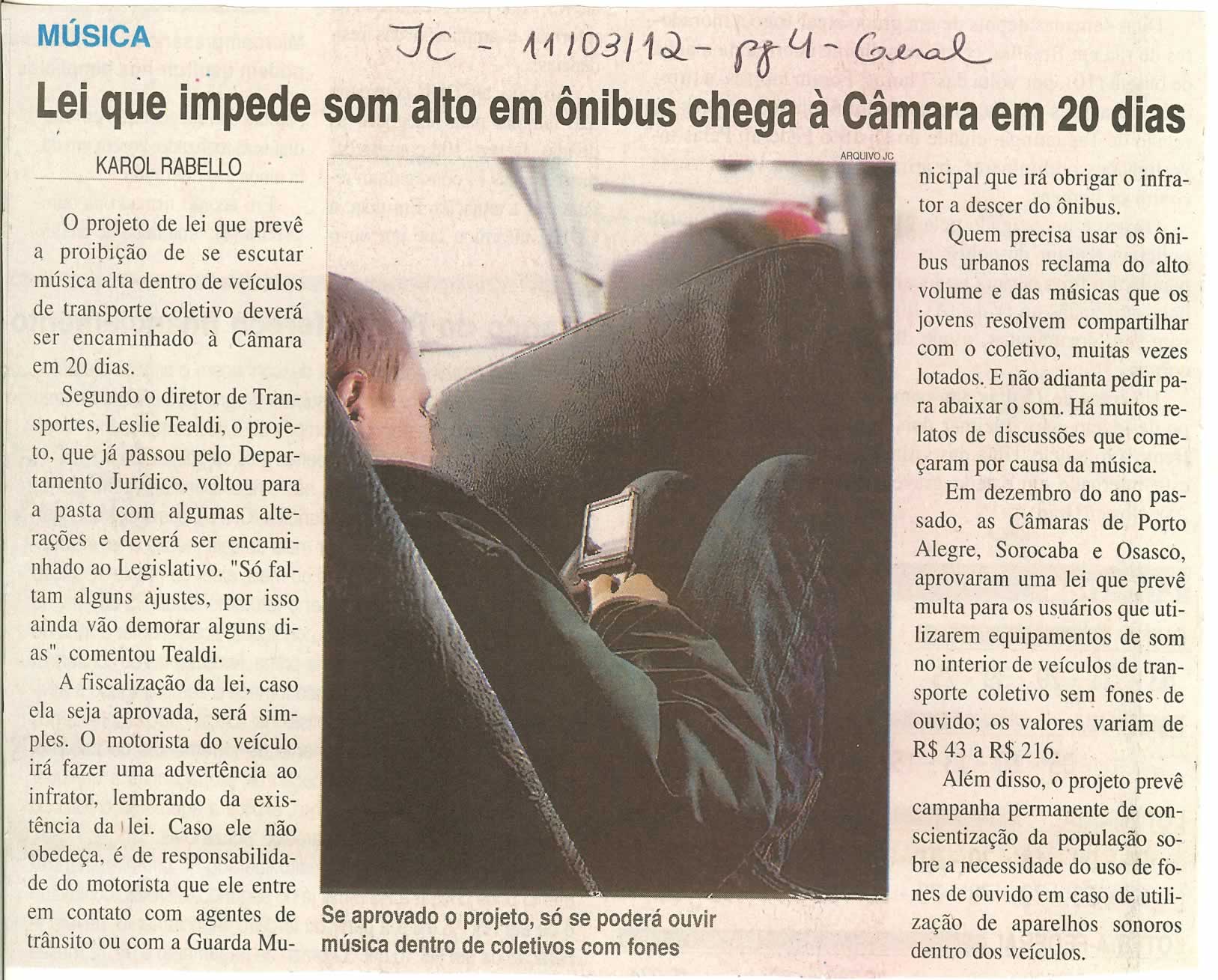 Jornal da Cidade - 11/03/2012