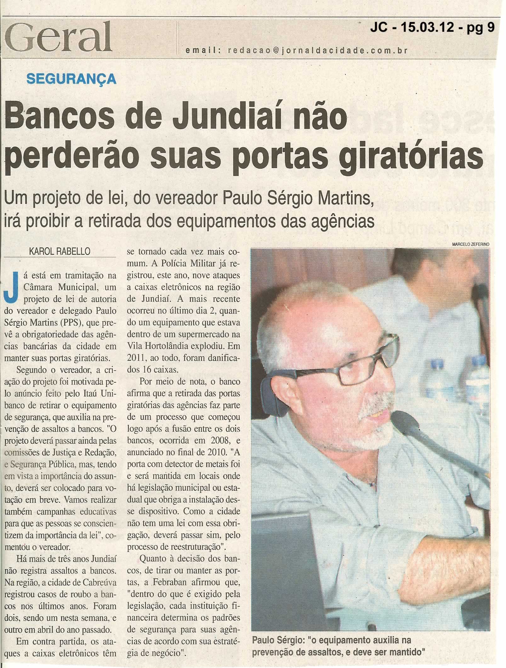 Jornal da Cidade - 15/03/2012