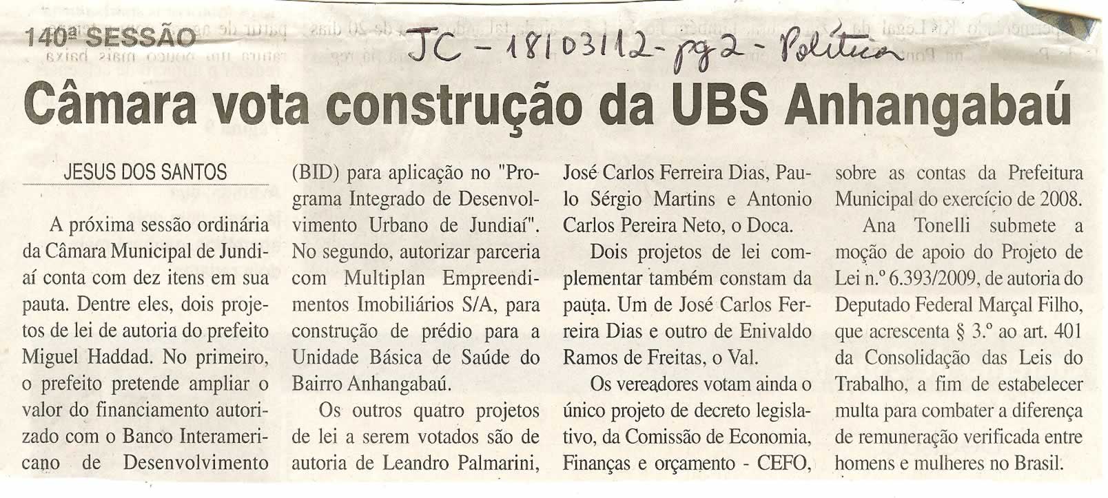 Jornal da Cidade - 18/03/2012