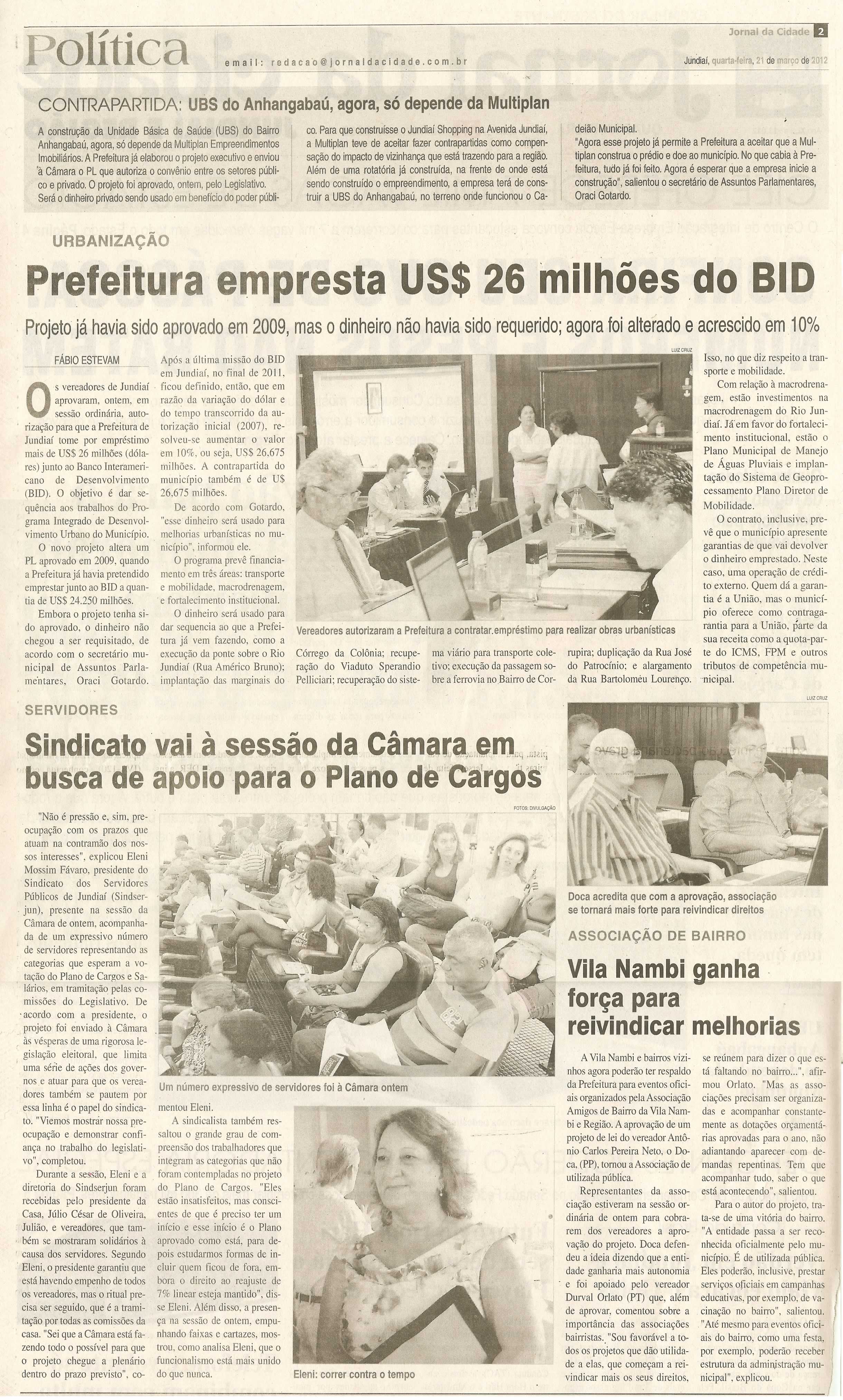 Jornal da Cidade - 21/03/2012