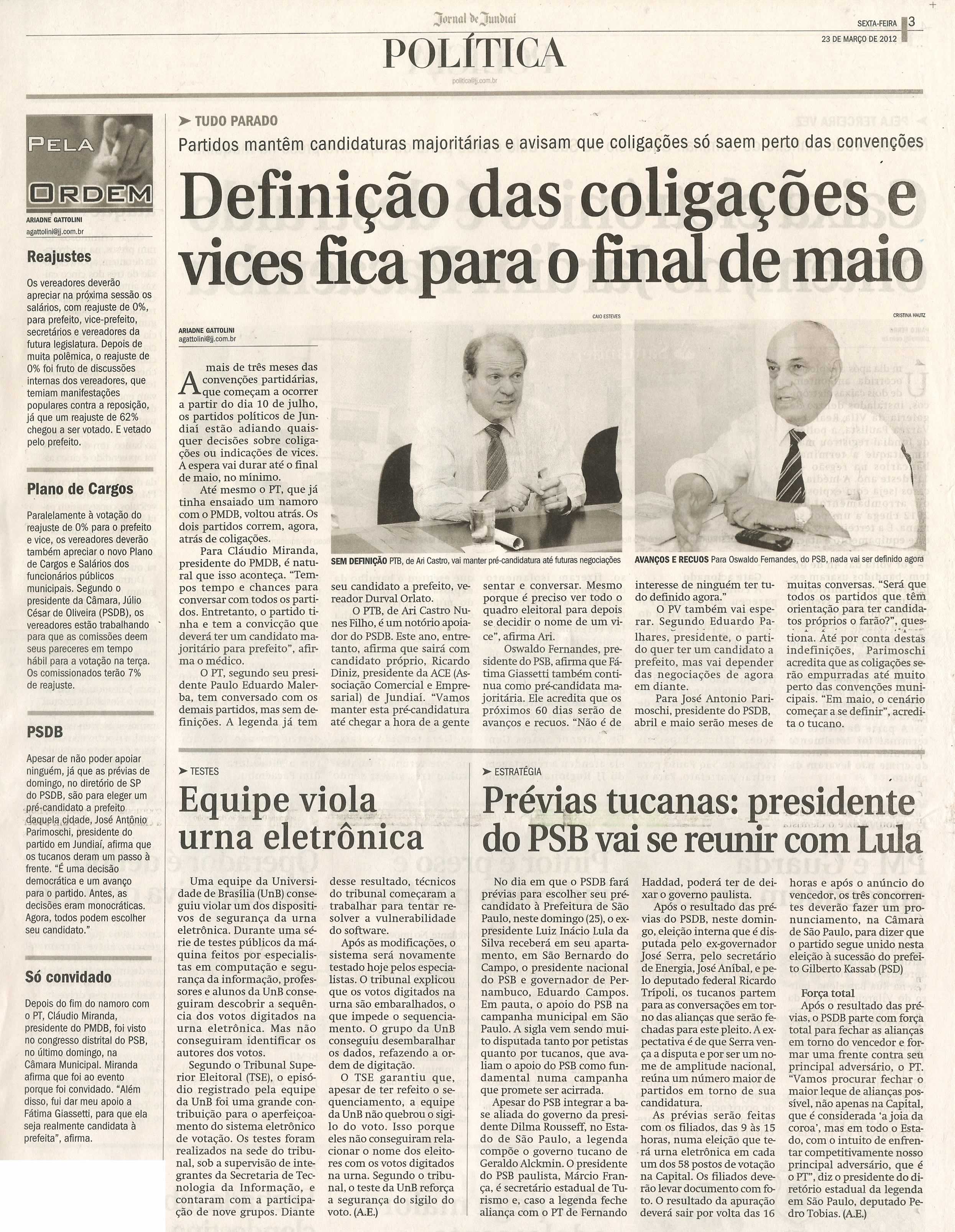 Jornal de Jundiaí - 23/03/2012