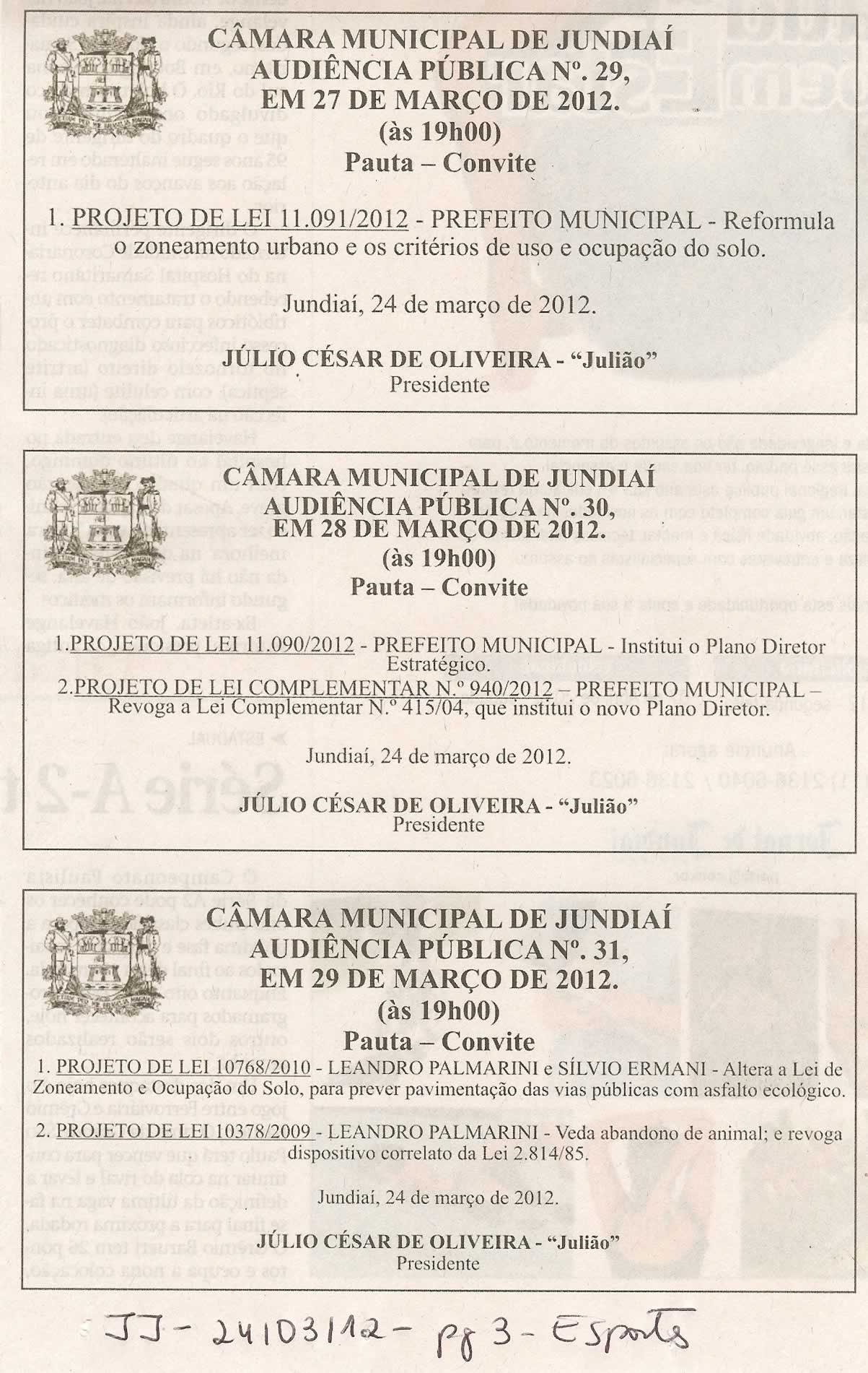 Jornal de Jundiaí - 24/03/2012
