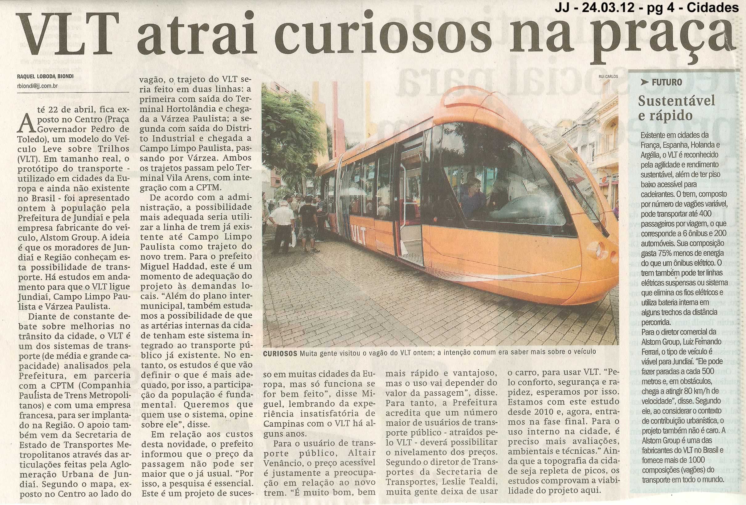 Jornal de Jundiaí - 24/03/2012