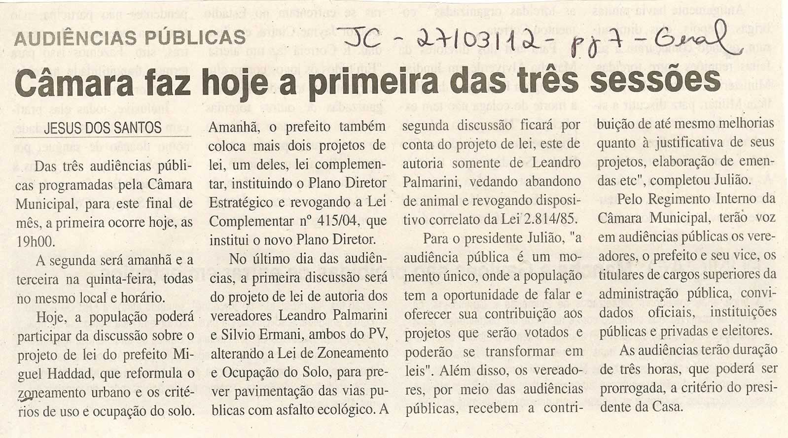 Jornal da Cidade - 27/03/2012