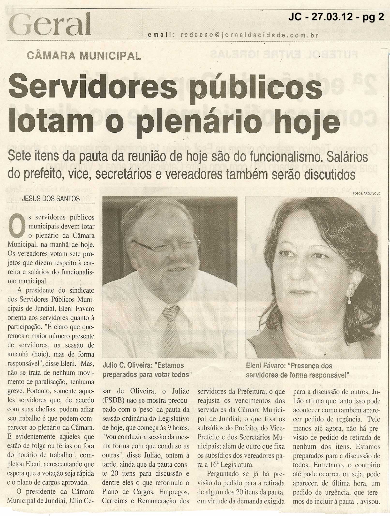 Jornal da Cidade - 27/03/2012
