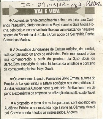 Jornal da Cidade - 29/03/2012