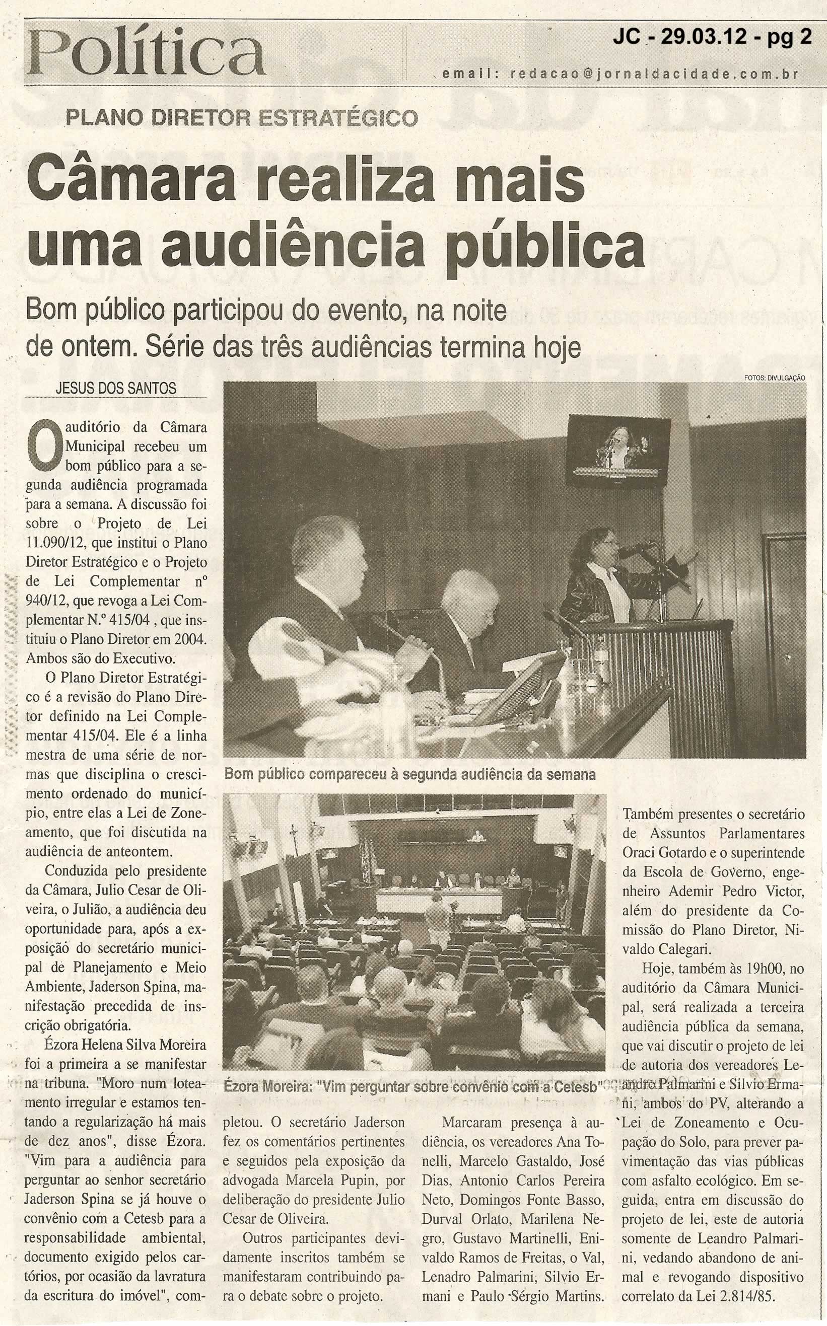 Jornal da Cidade - 29/03/2012