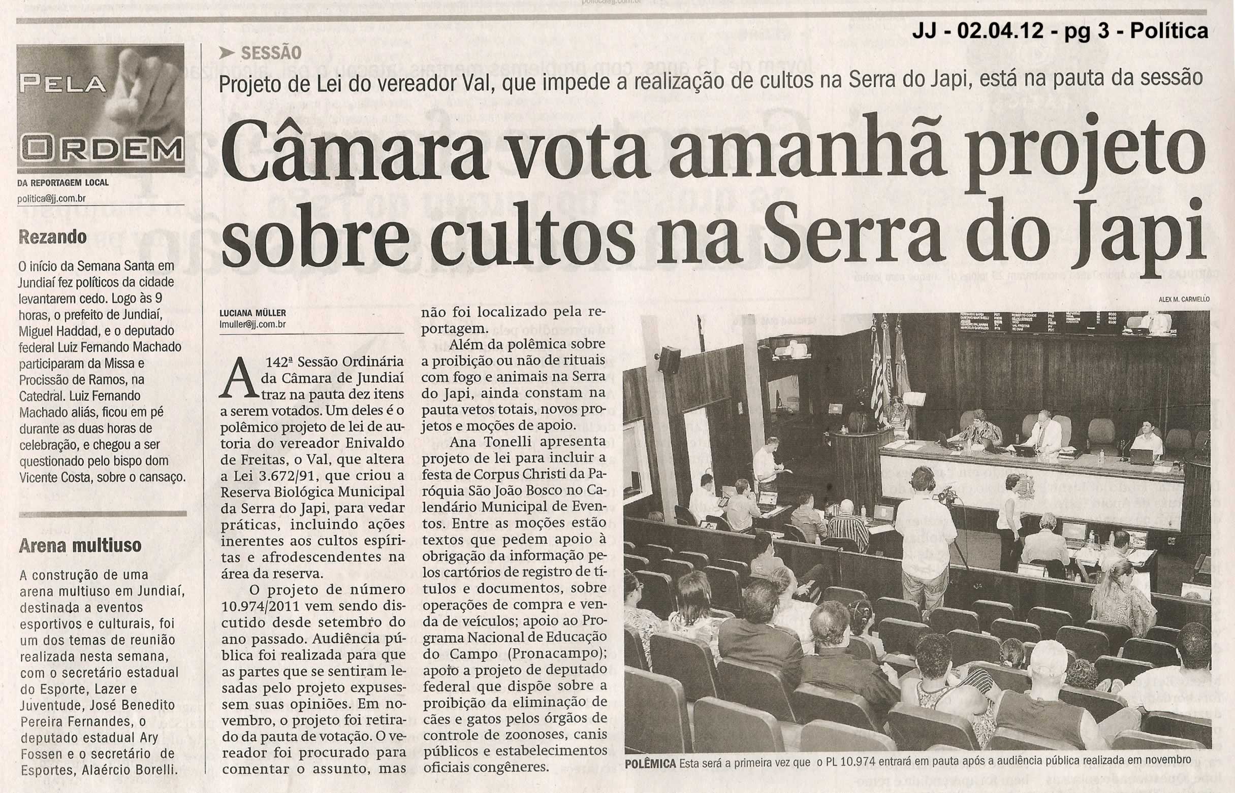 Jornal de Jundiaí - 02/04/2012
