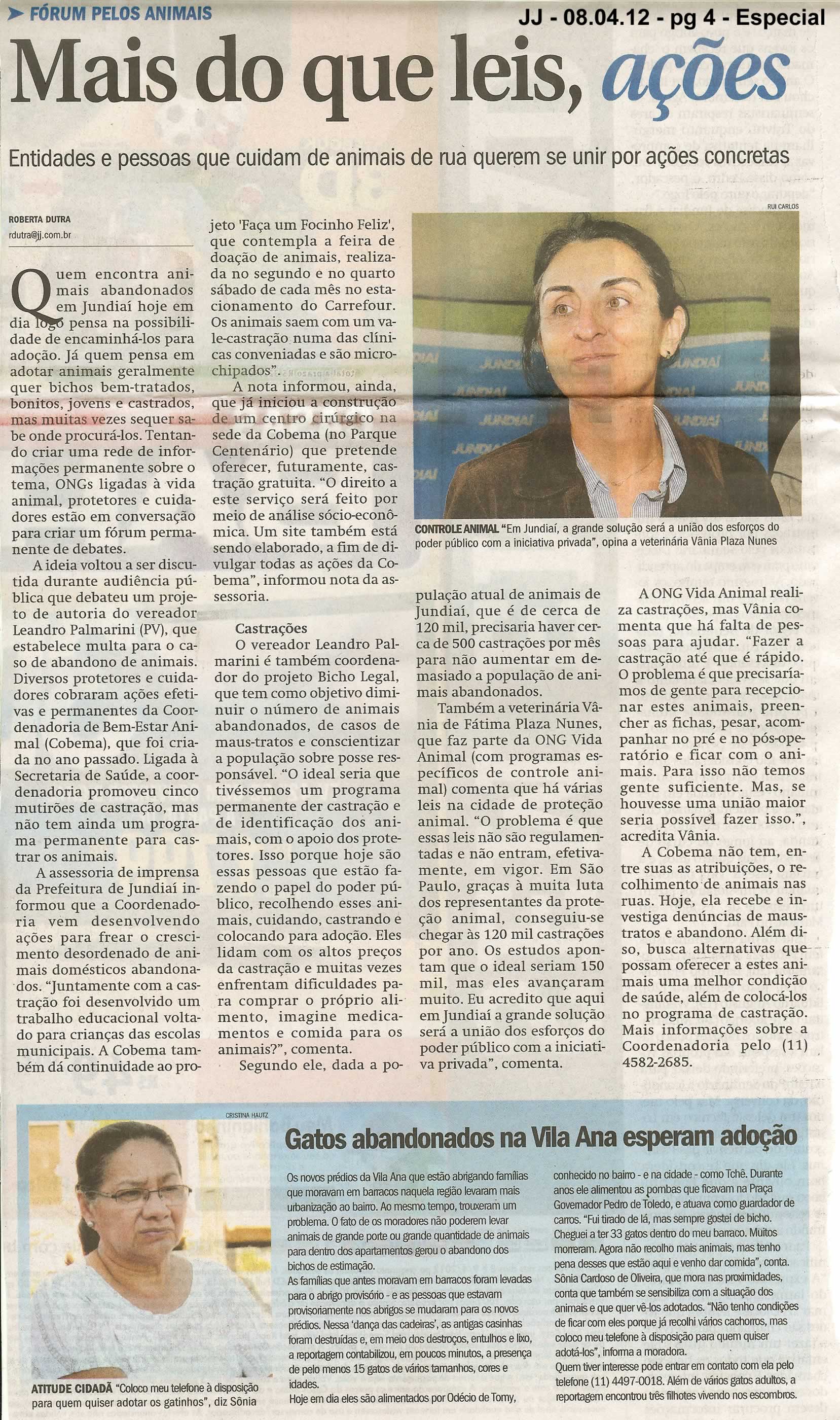 Jornal de Jundiaí - 08/04/2012