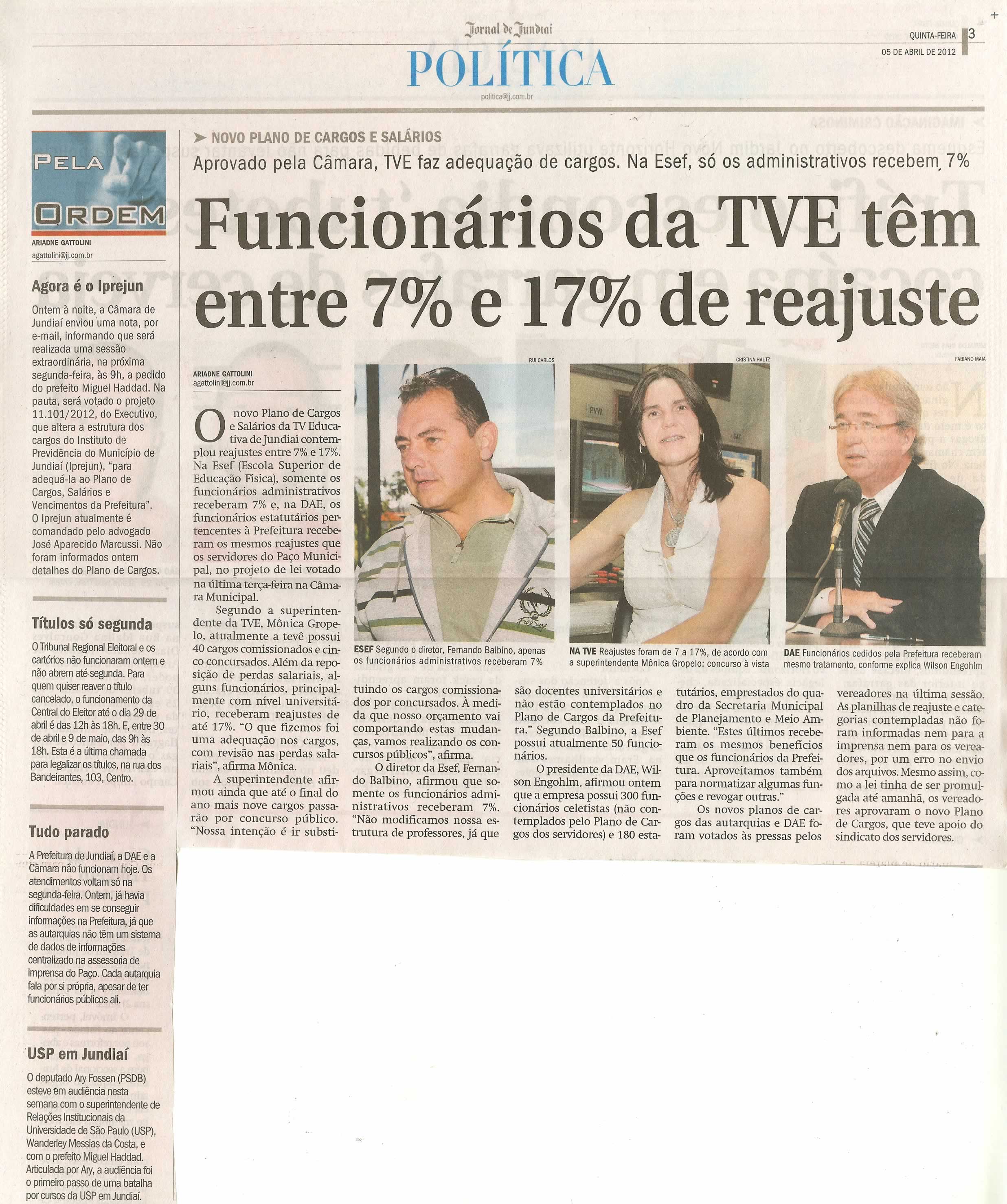 Jornal de Jundiaí - 05/04/2012