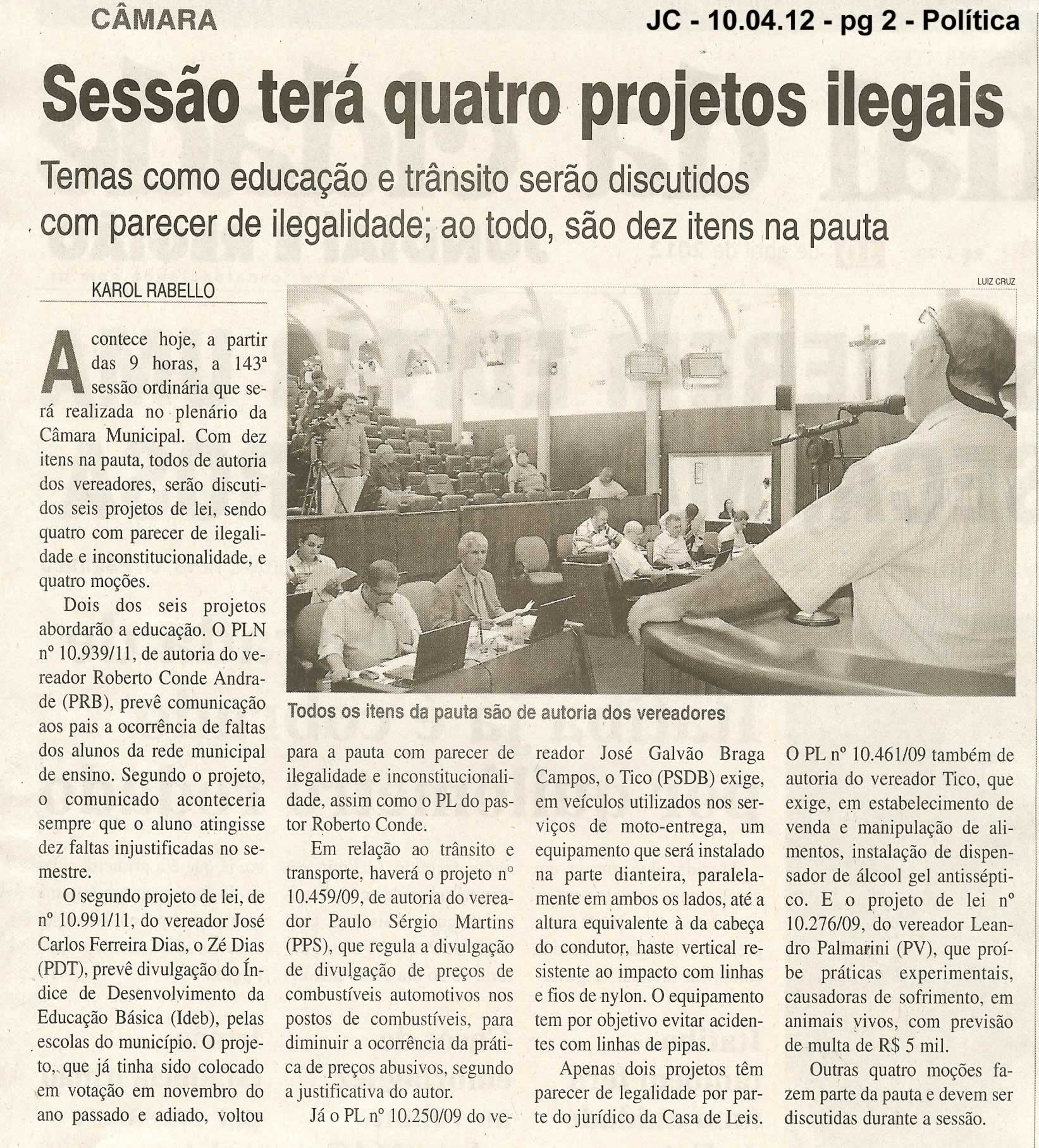 Jornal da Cidade - 10/04/2012