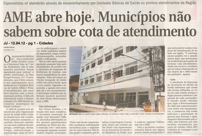 Jornal de Jundiaí - 12/04/2012