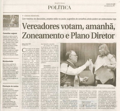 Jornal de Jundiaí - 16/04/2012