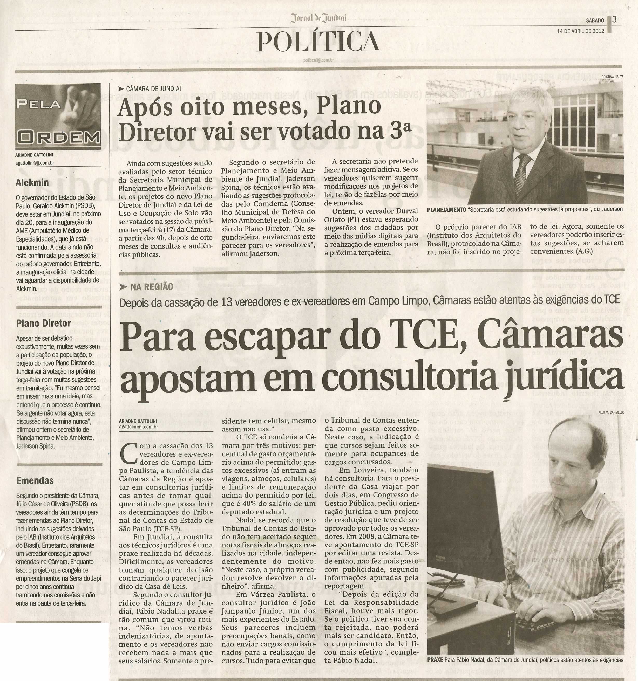 Jornal de Jundiaí - 14/04/2012