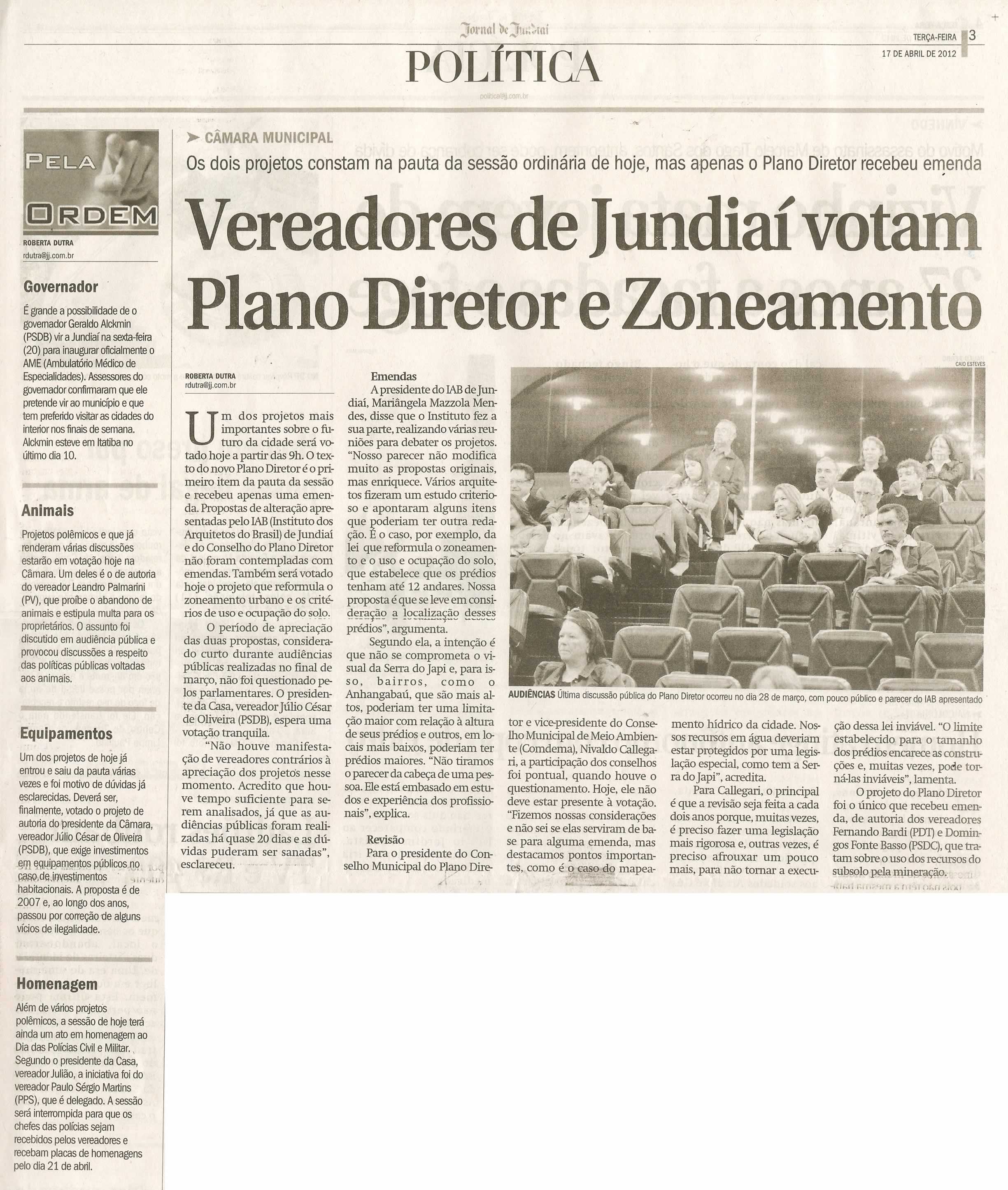 Jornal de Jundiaí - 17/04/2012
