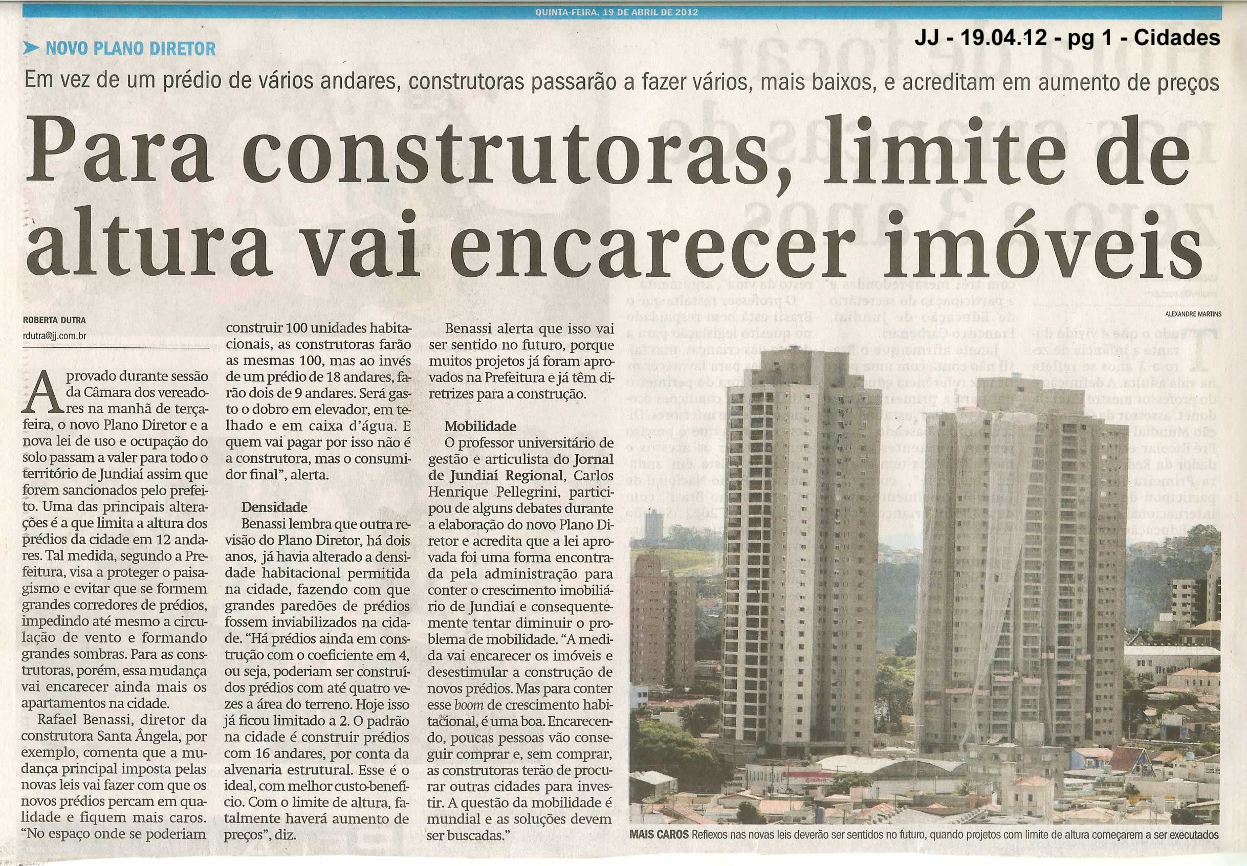 Jornal de Jundiaí - 19/04/2012