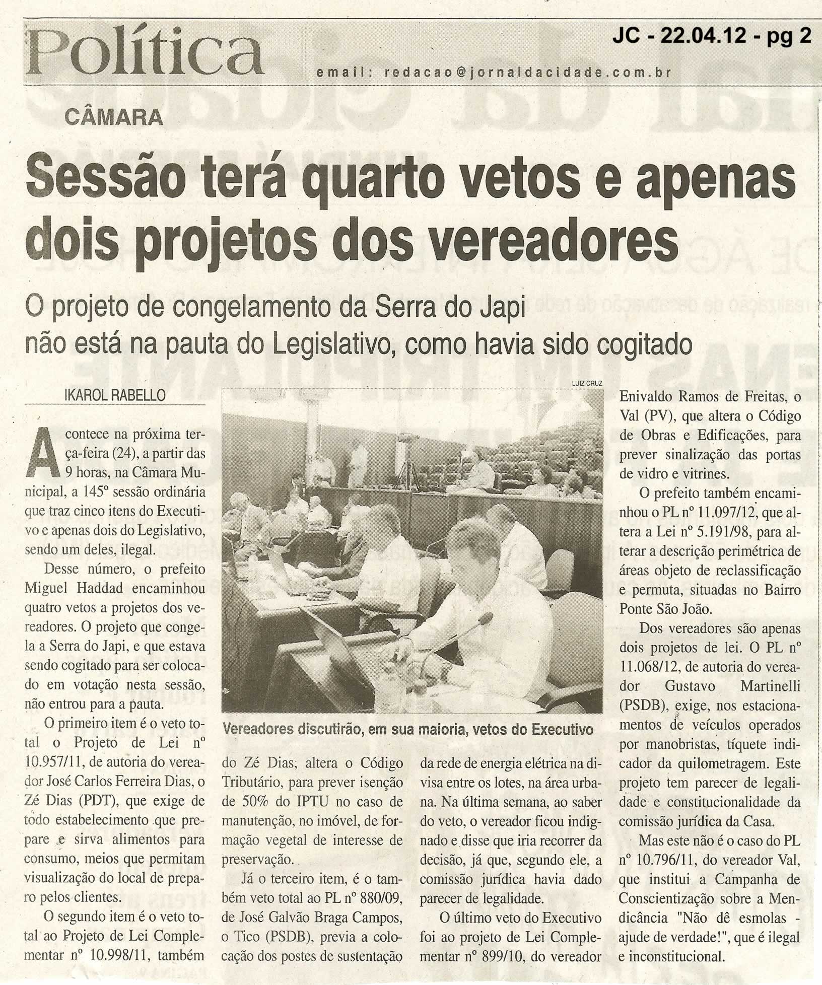 Jornal da Cidade - 22/04/2012