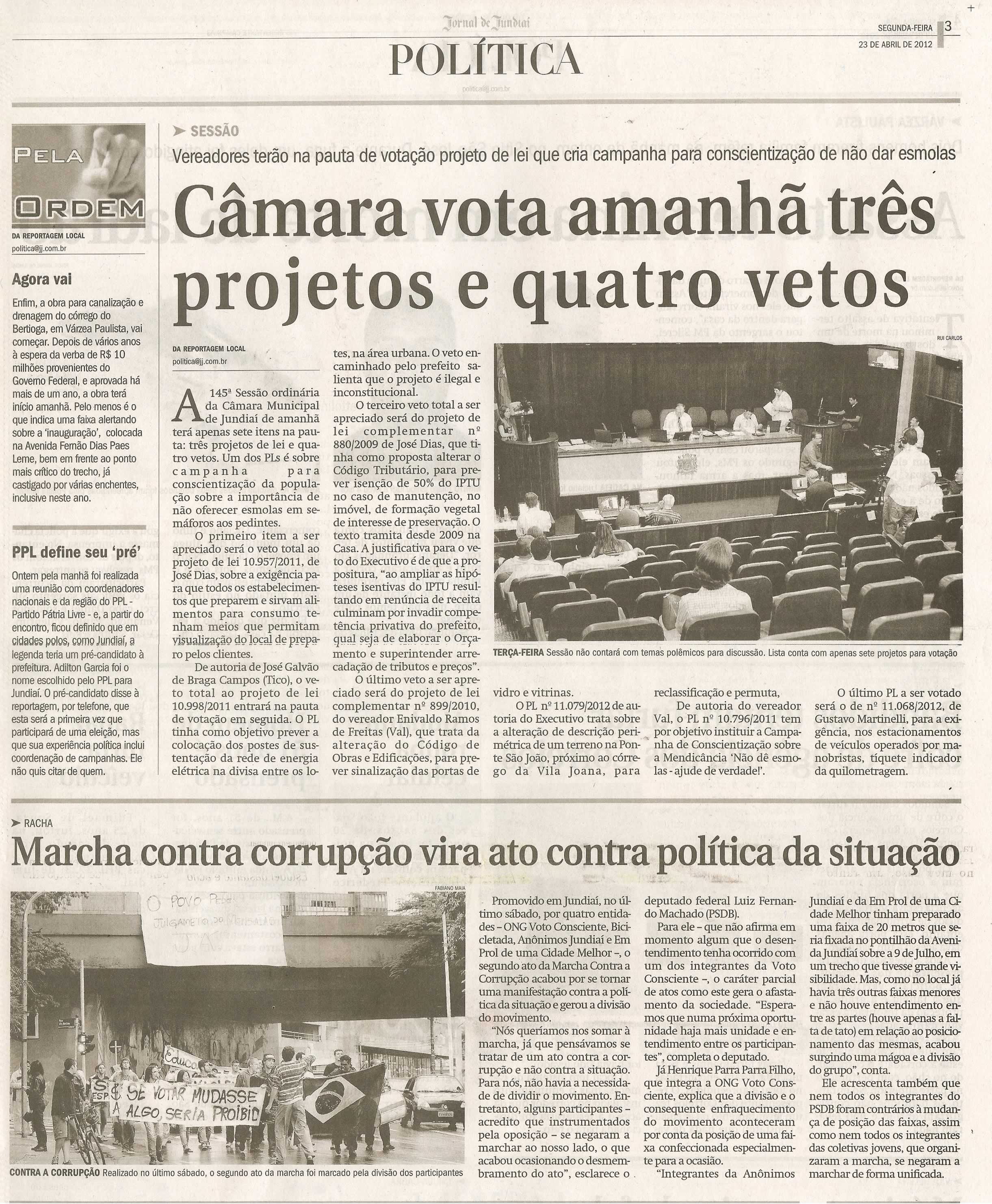 Jornal de Jundiaí - 23/04/2012