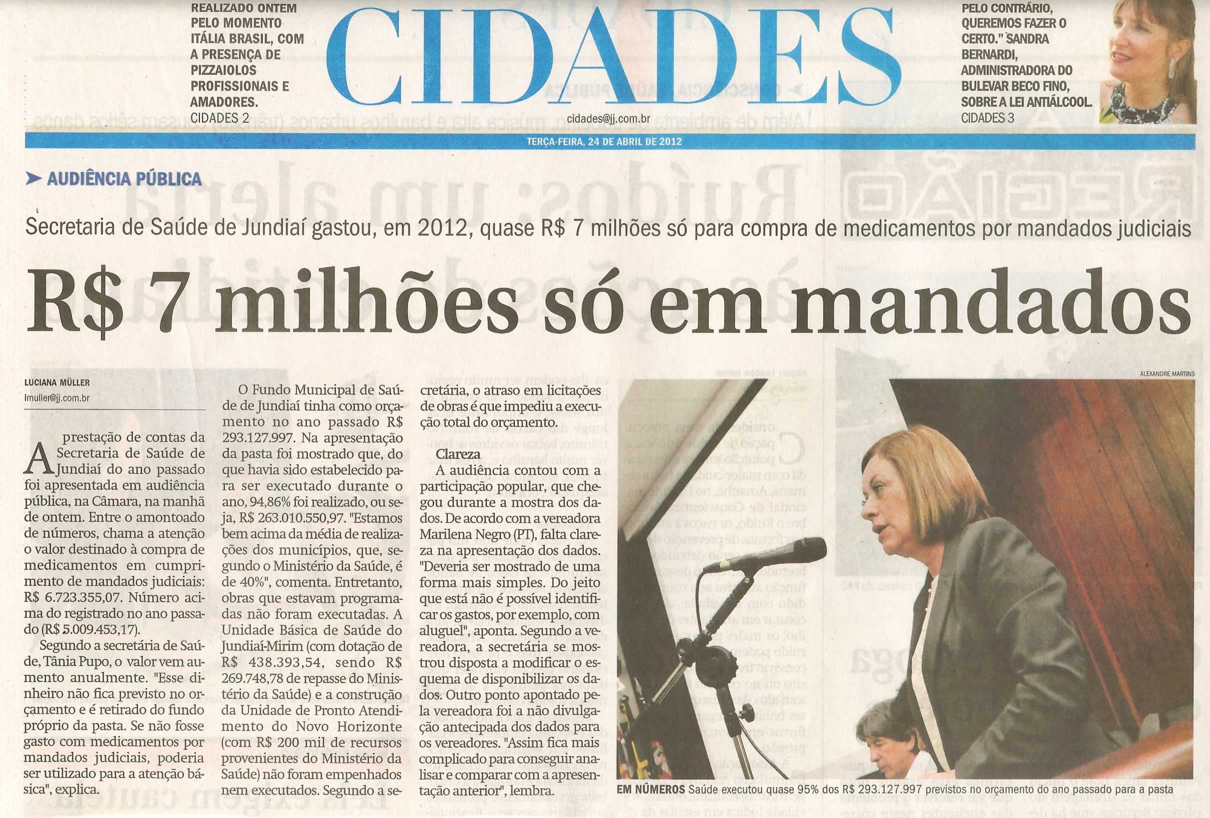 Jornal de Jundiaí - 24/04/2012
