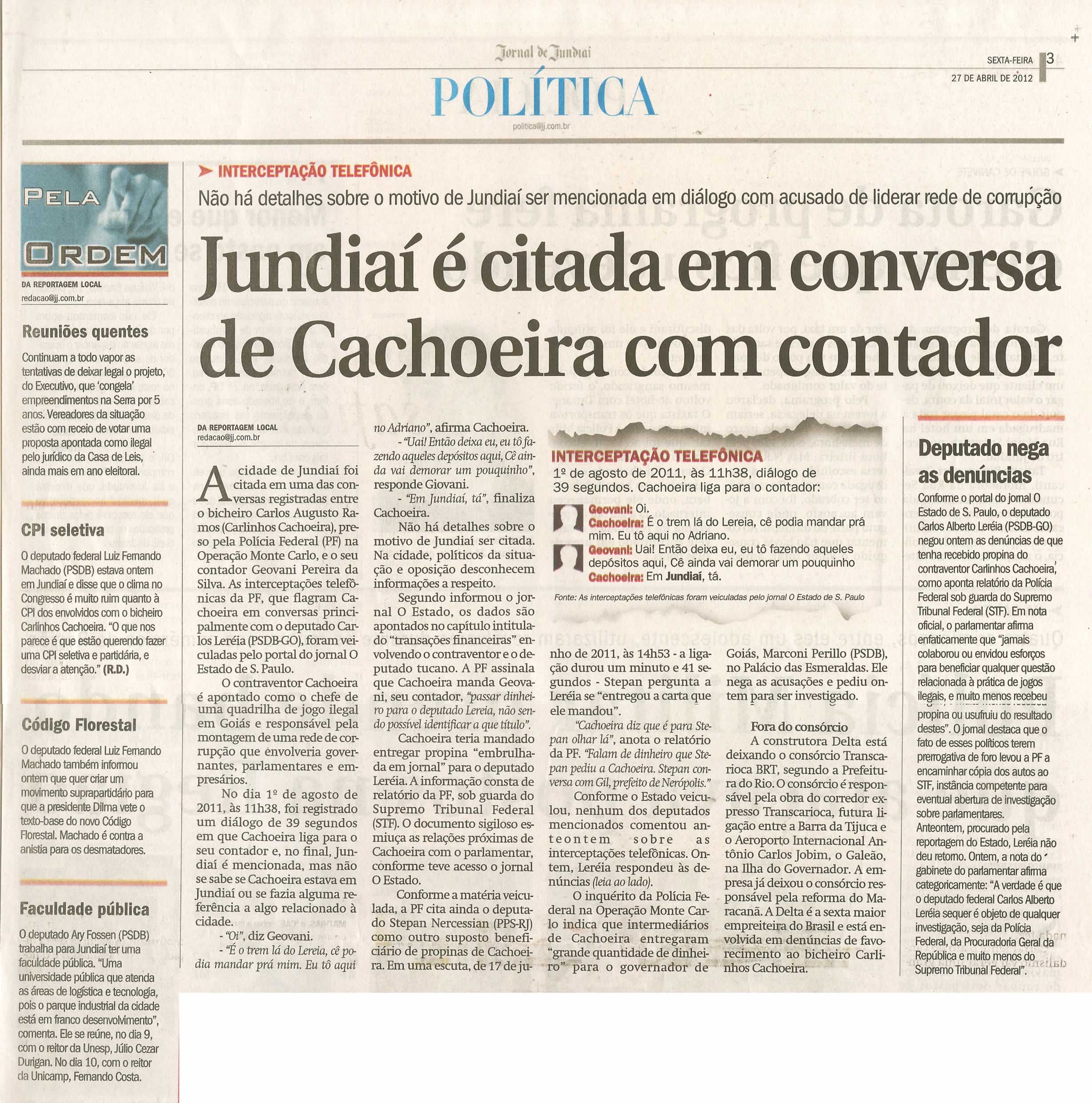 Jornal de Jundiaí - 27/04/2012