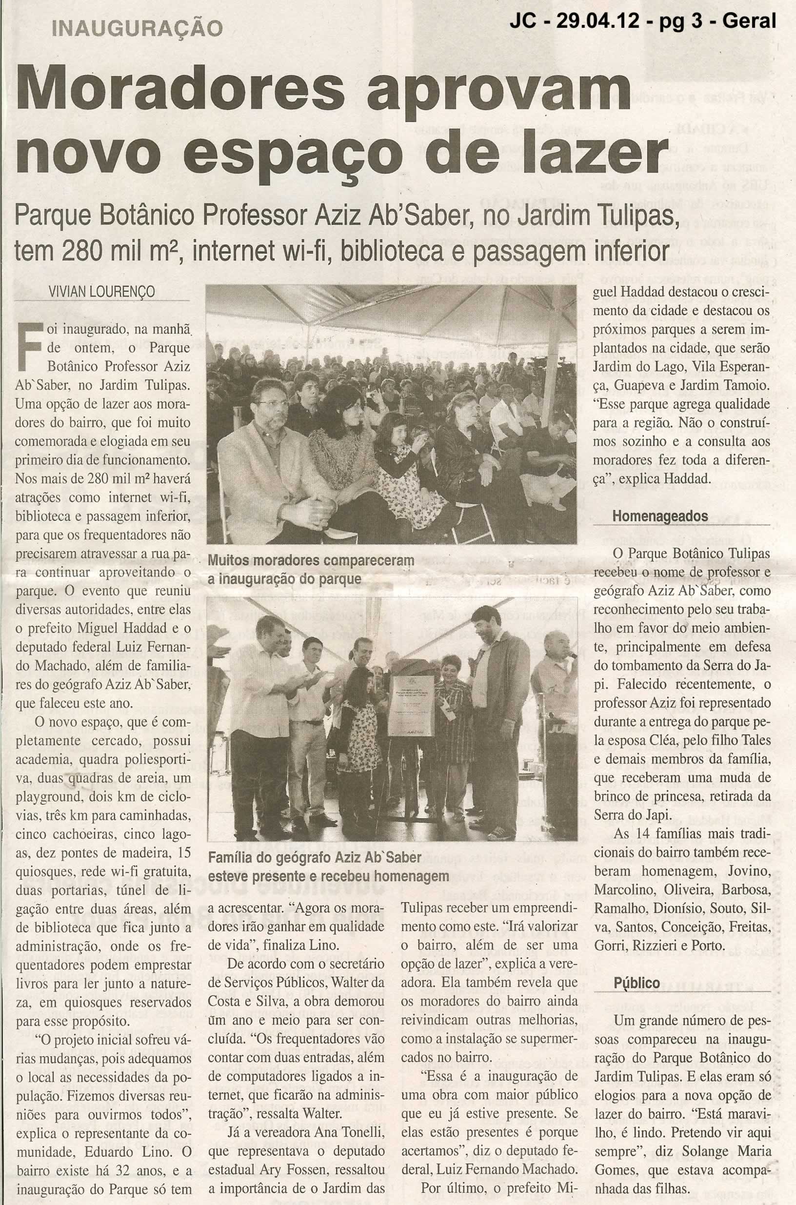 Jornal da Cidade - 29/04/2012