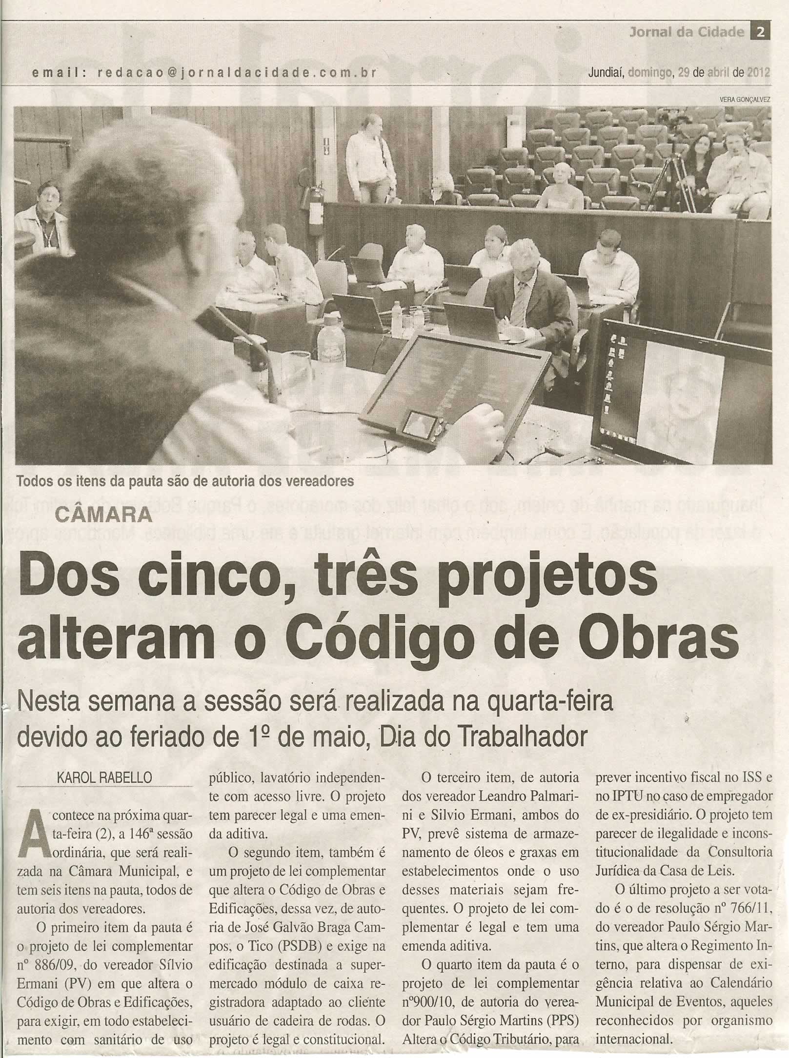 Jornal da Cidade - 29/04/2012