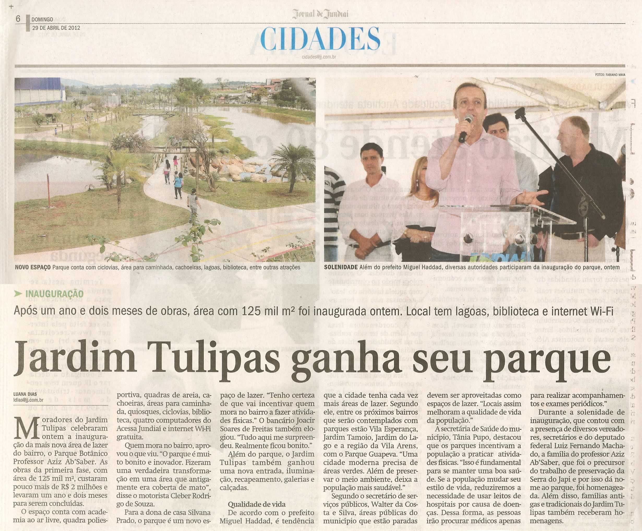 Jornal de Jundiaí - 29/04/2012