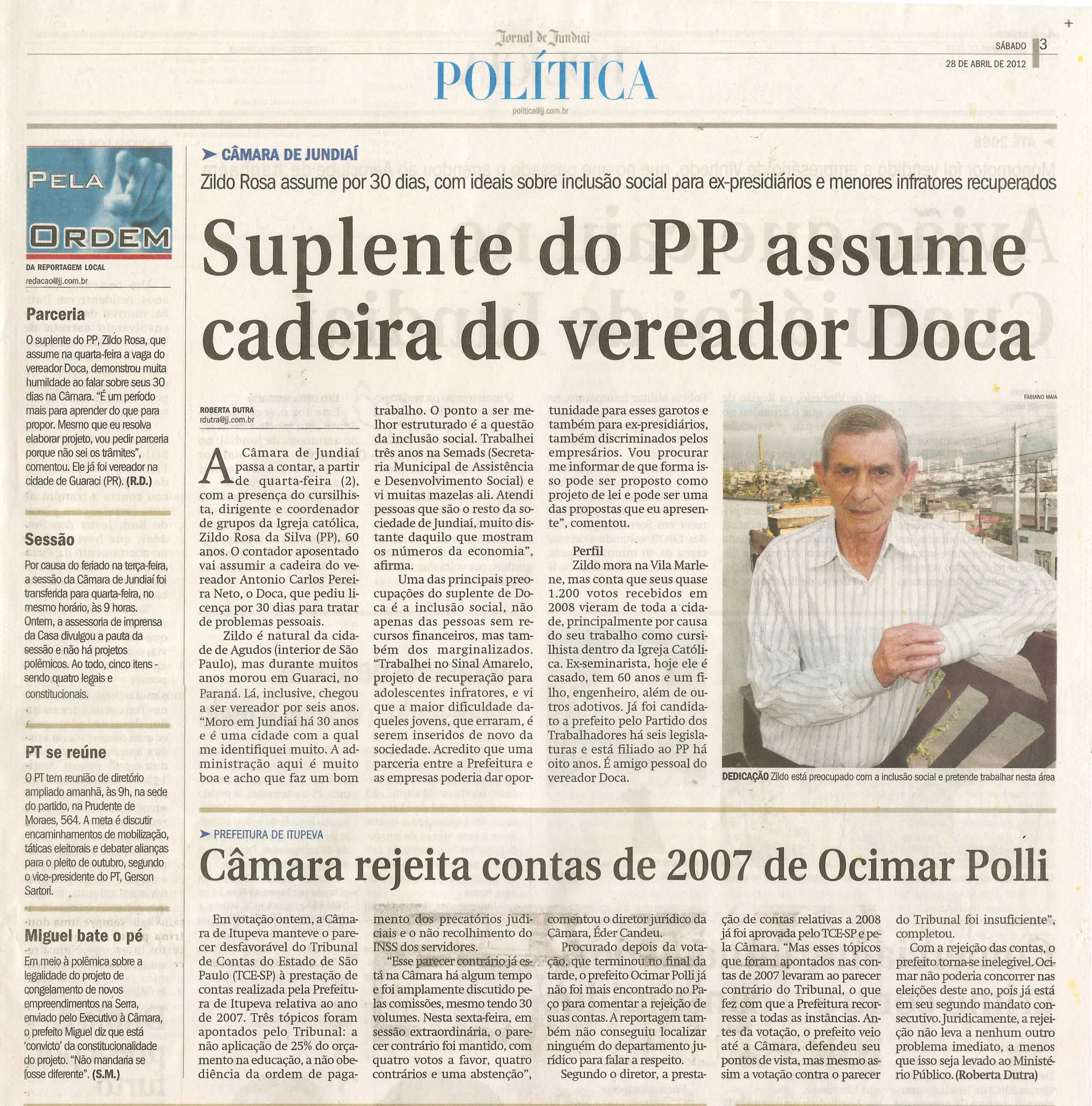 Jornal de Jundiaí - 28/04/2012