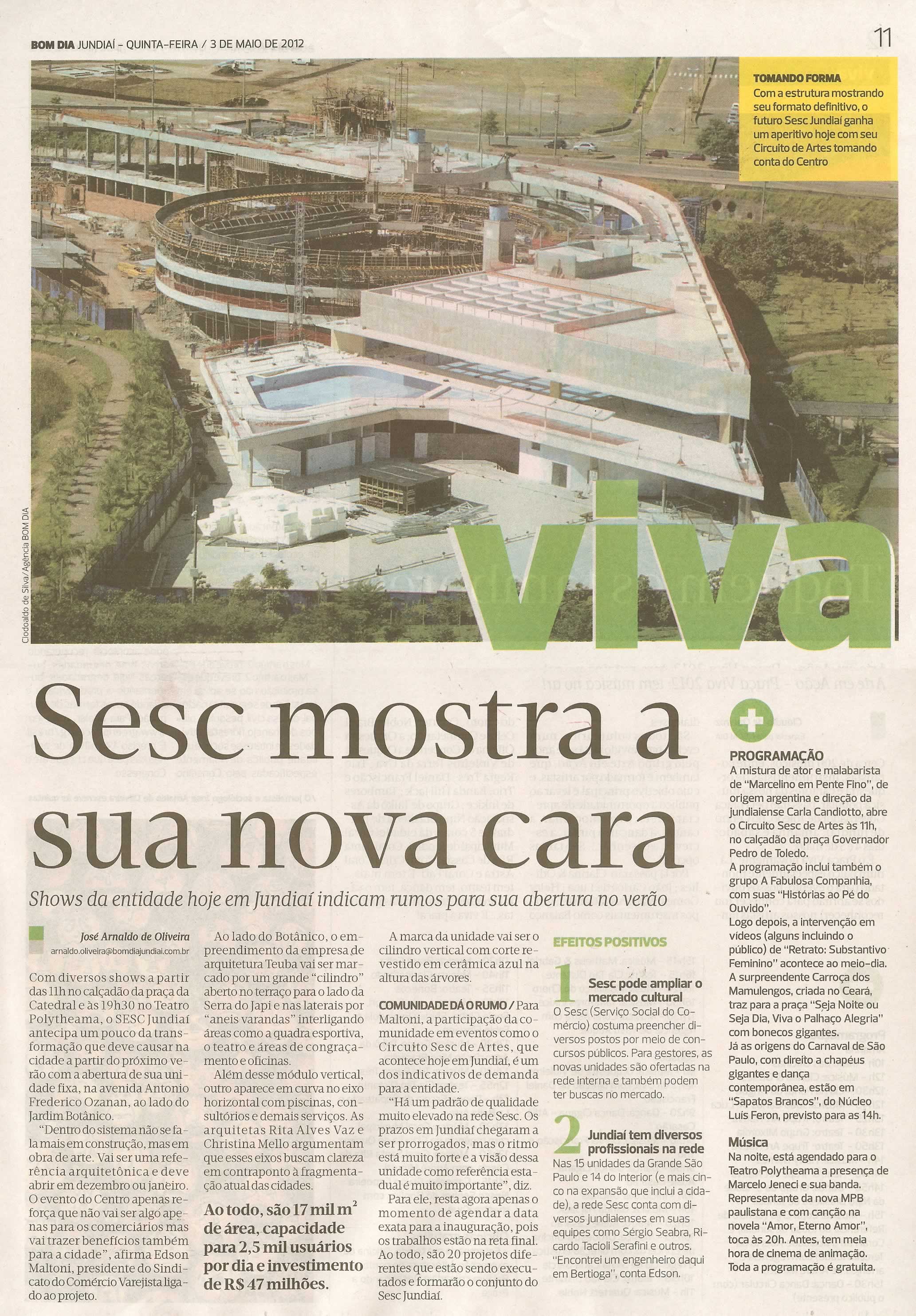 Bom Dia Jundiaí - 03/05/2012