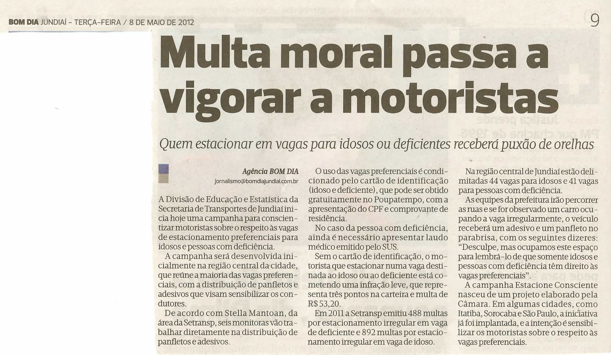 Bom Dia Jundiaí - 08/05/2012