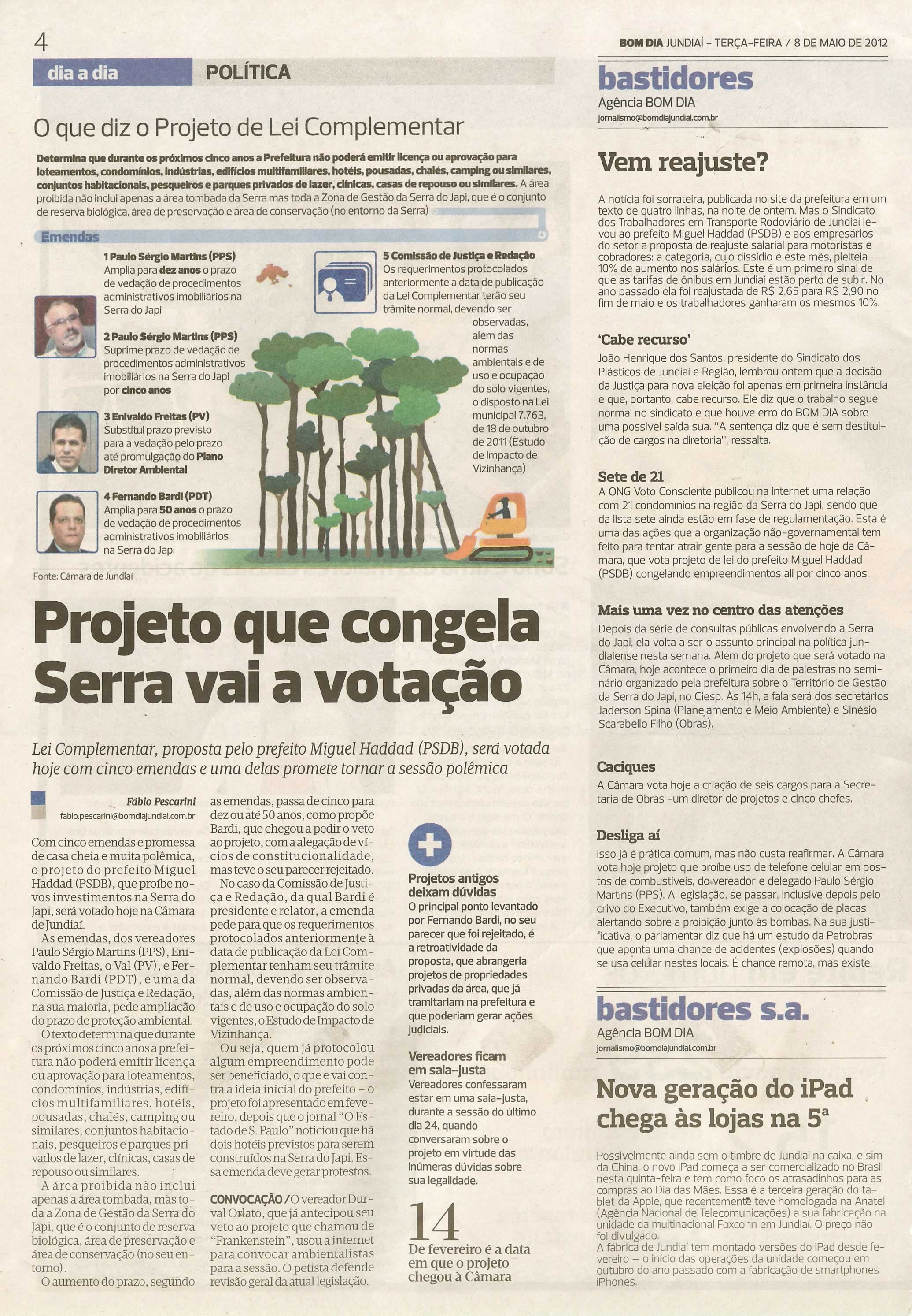 Bom Dia Jundiaí - 08/05/2012