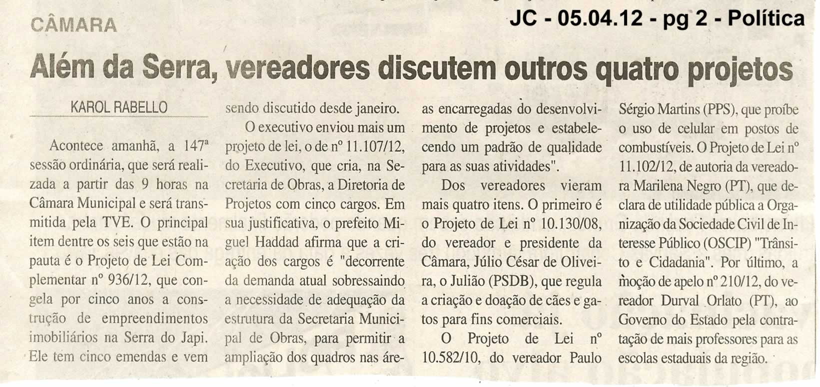 Jornal da Cidade - 08/05/2012