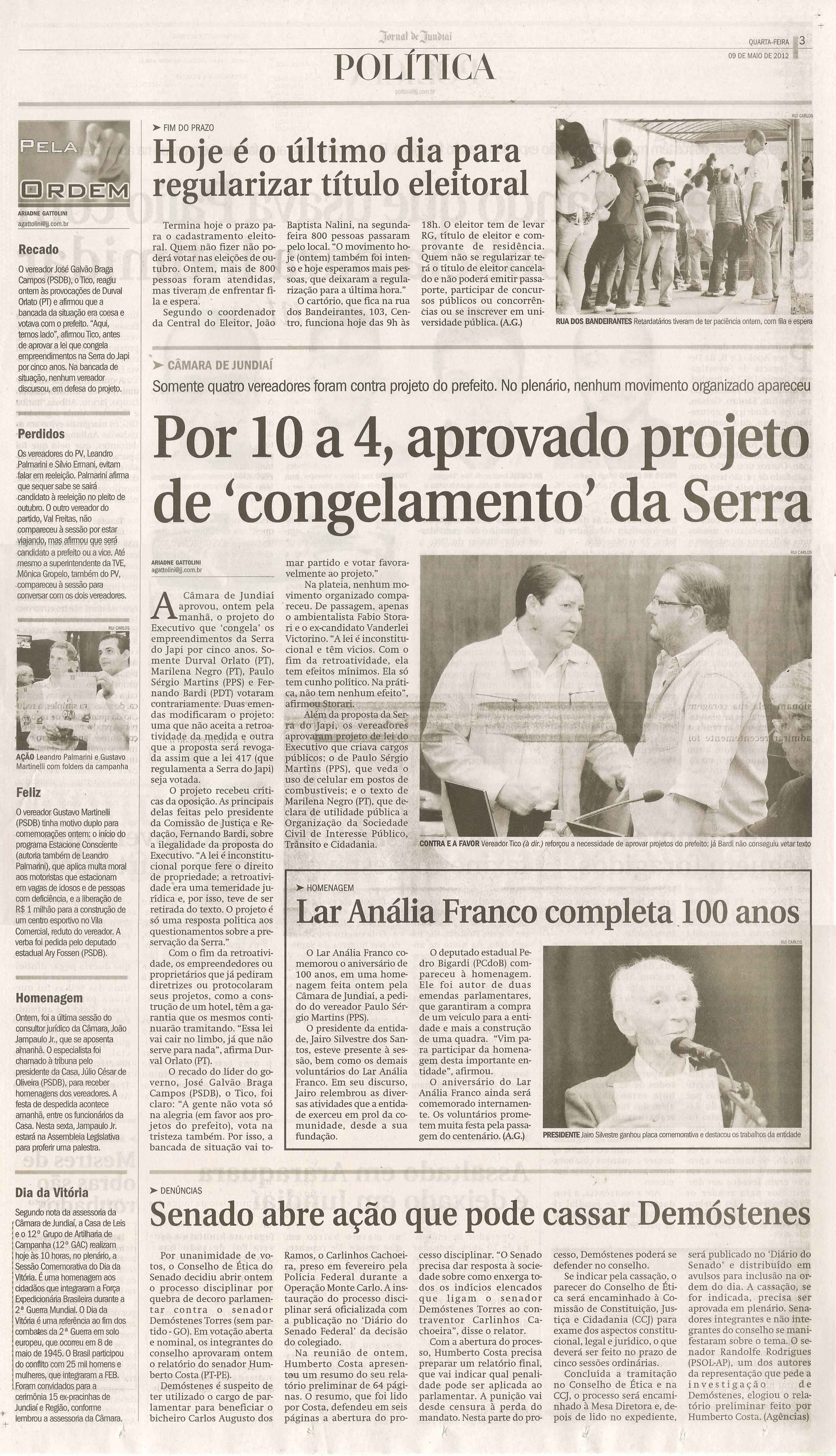 Jornal de Jundiaí - 09/05/2012