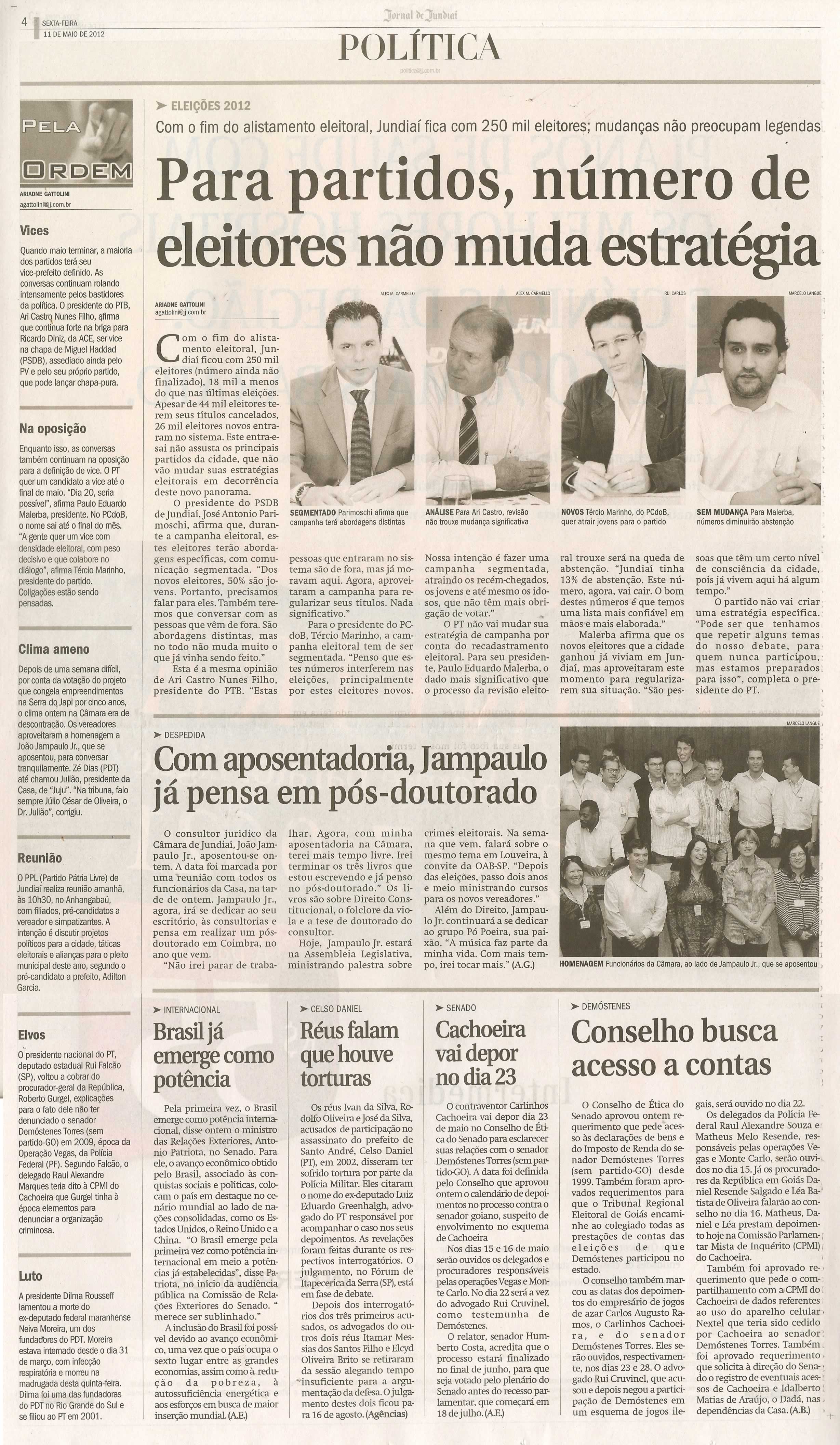 Jornal de Jundiaí - 11/05/2012