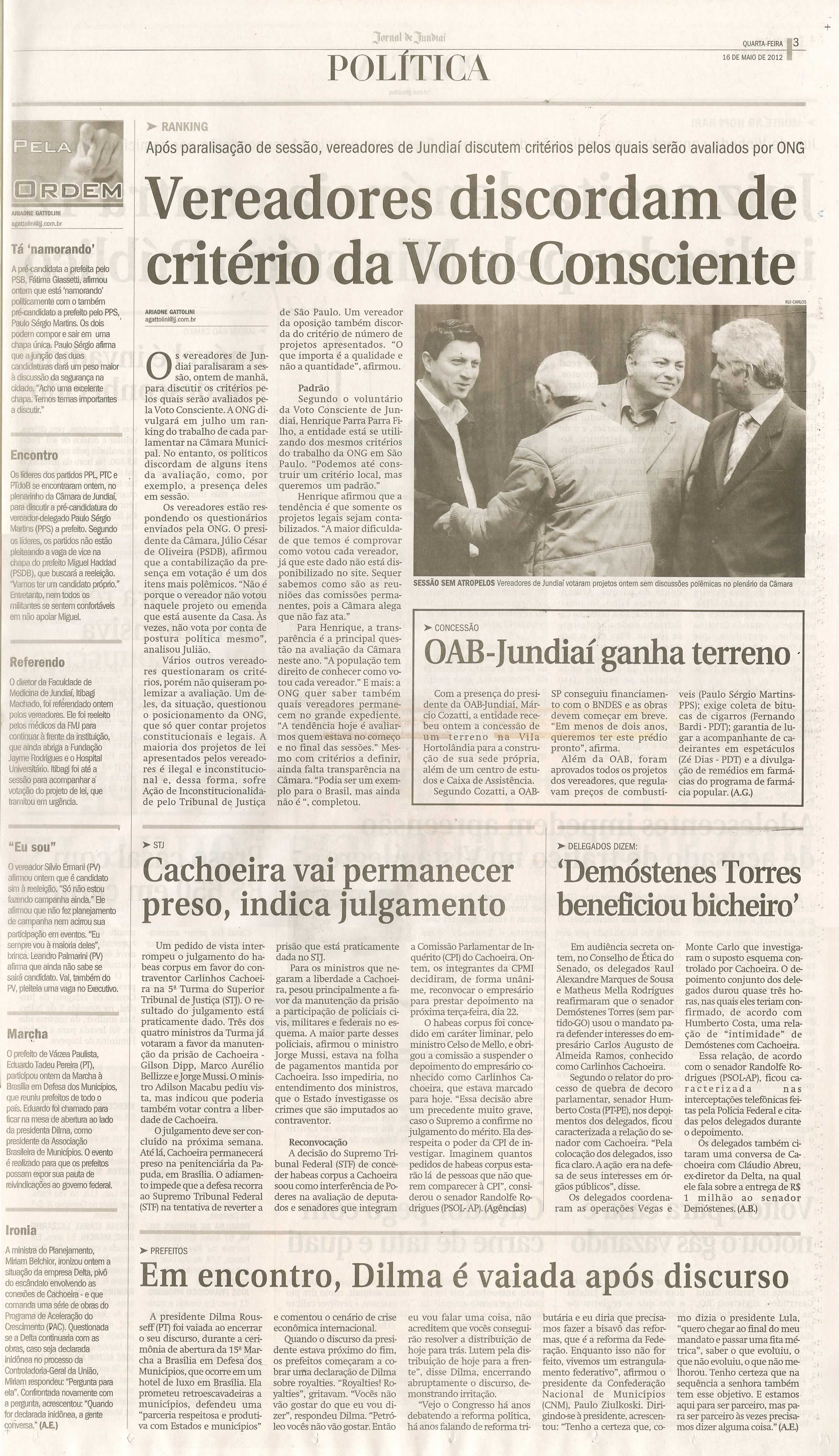 Jornal de Jundiaí - 16/05/2012