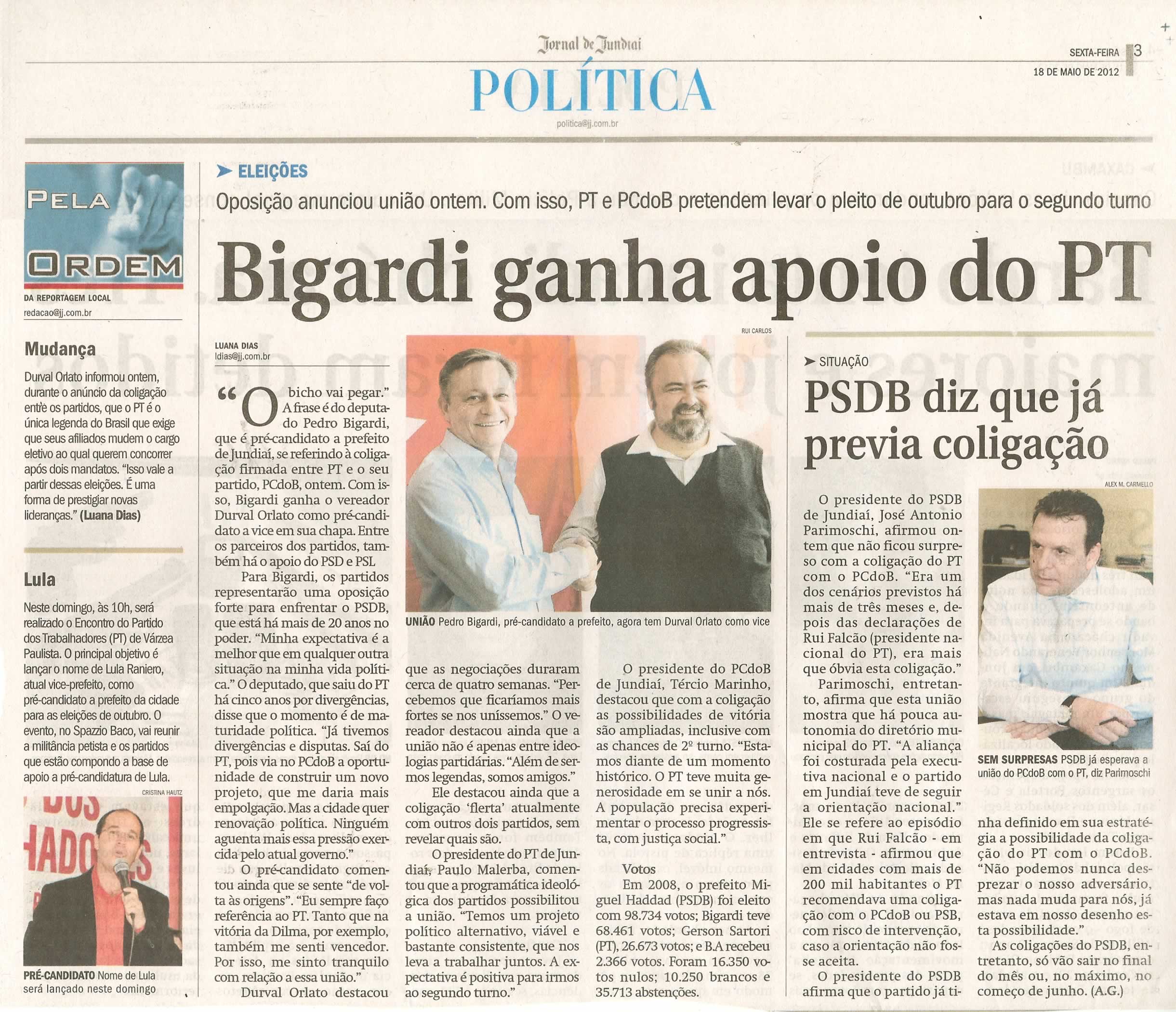 Jornal de Jundiaí - 18/05/2012