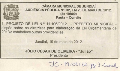 Jornal da Cidade - 19/05/2012