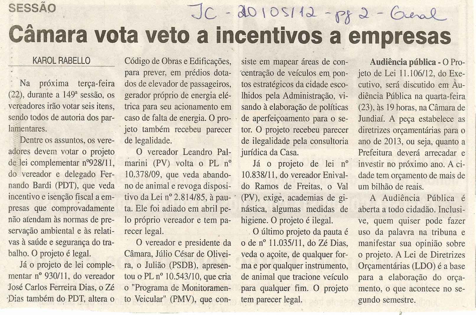 Jornal da Cidade - 20/05/2012