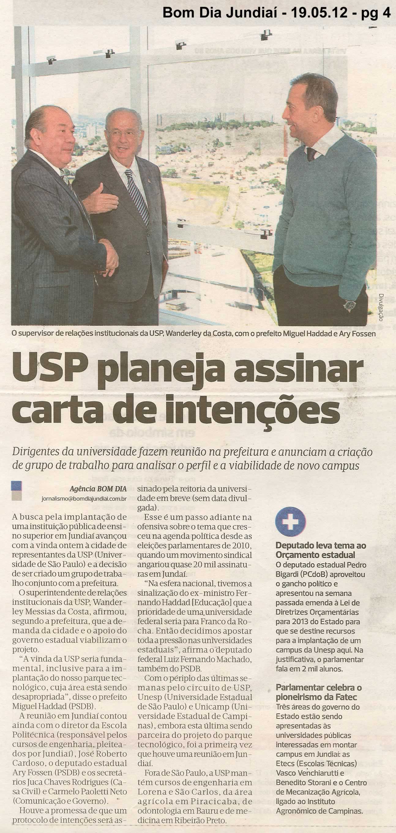 Bom Dia Jundiaí - 19/05/2012