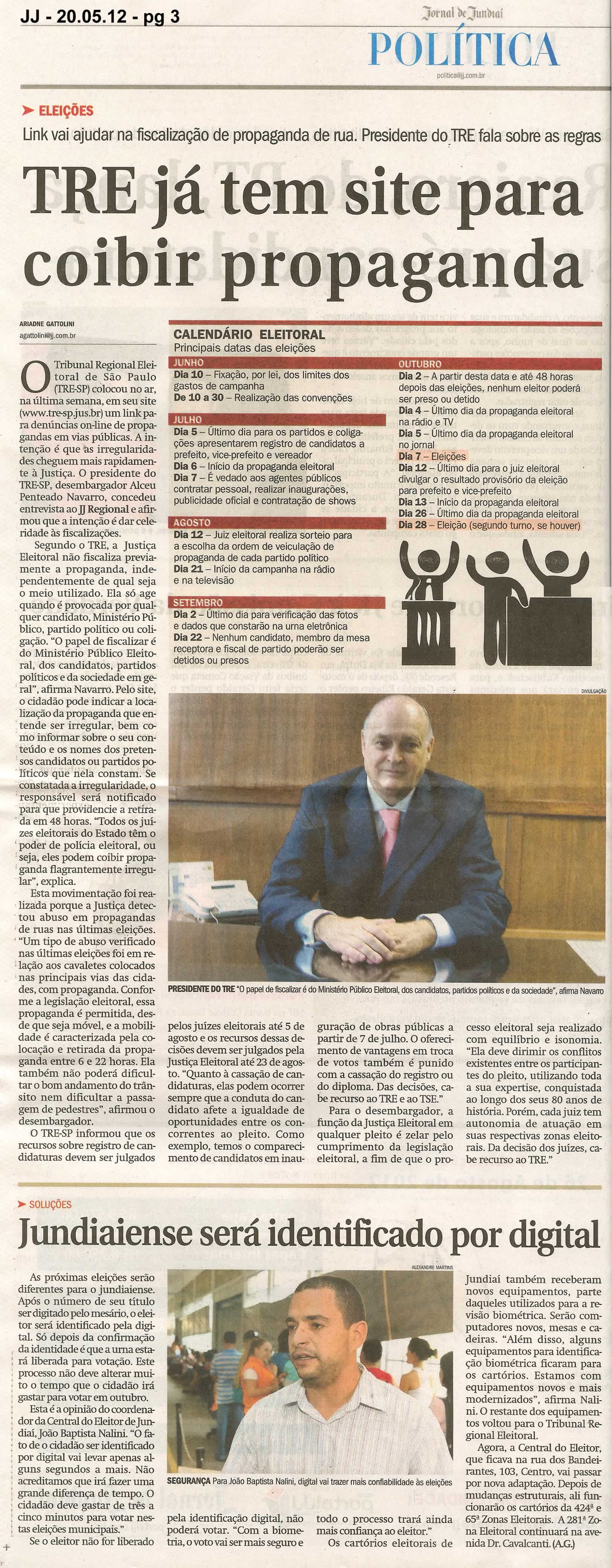 Jornal de Jundiaí - 20/05/2012